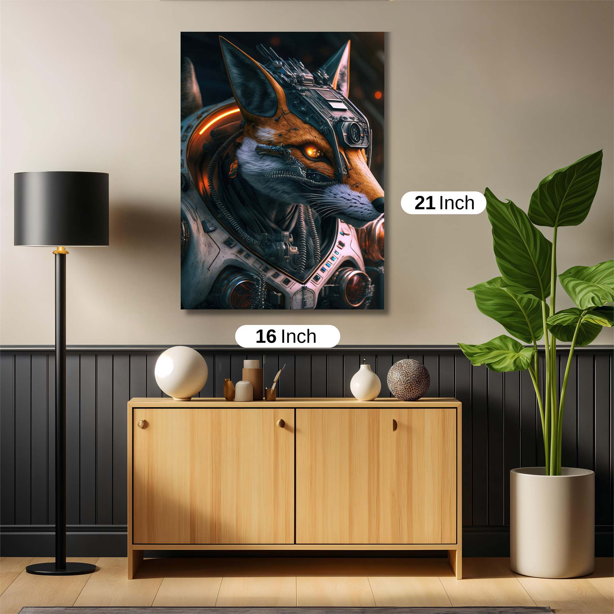 Cyber Fox Safe Wall Magnetic / M