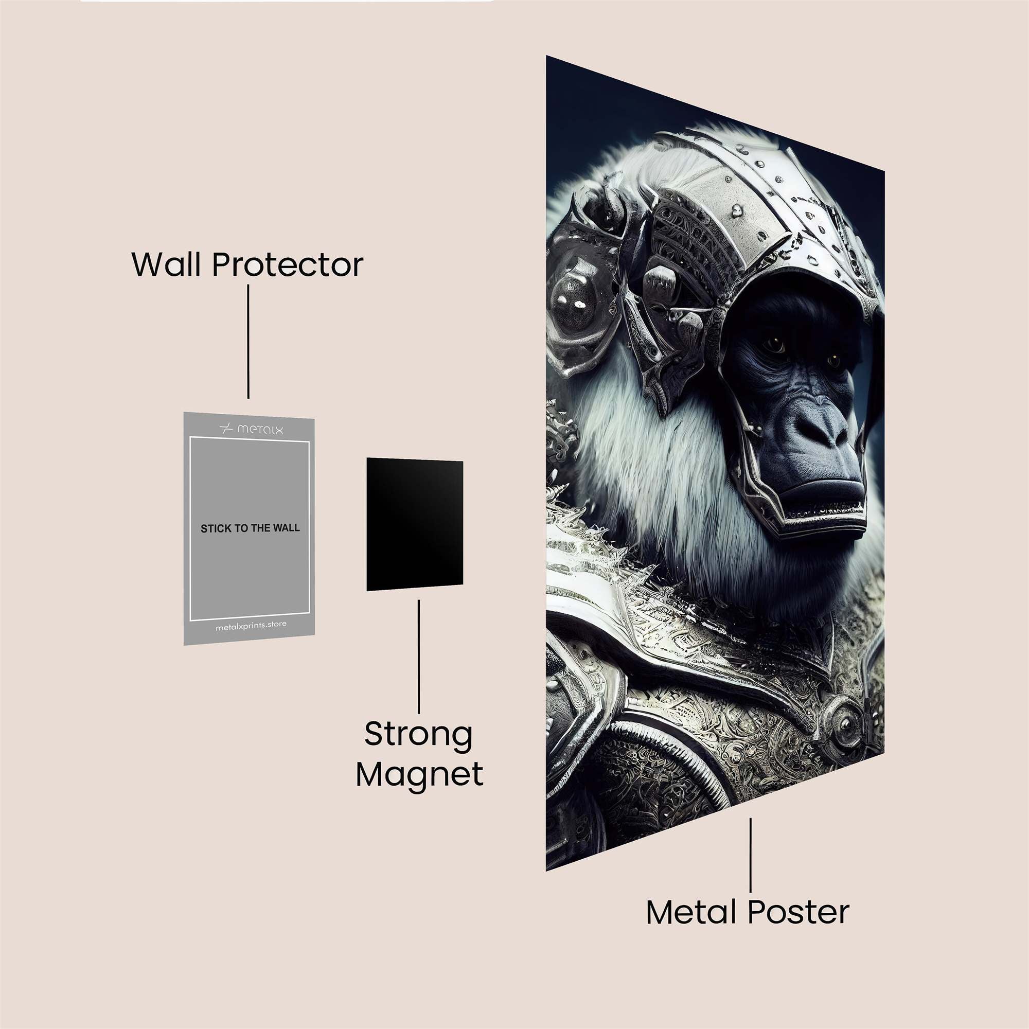 Gorilla Regal Safe Wall Magnetic / M