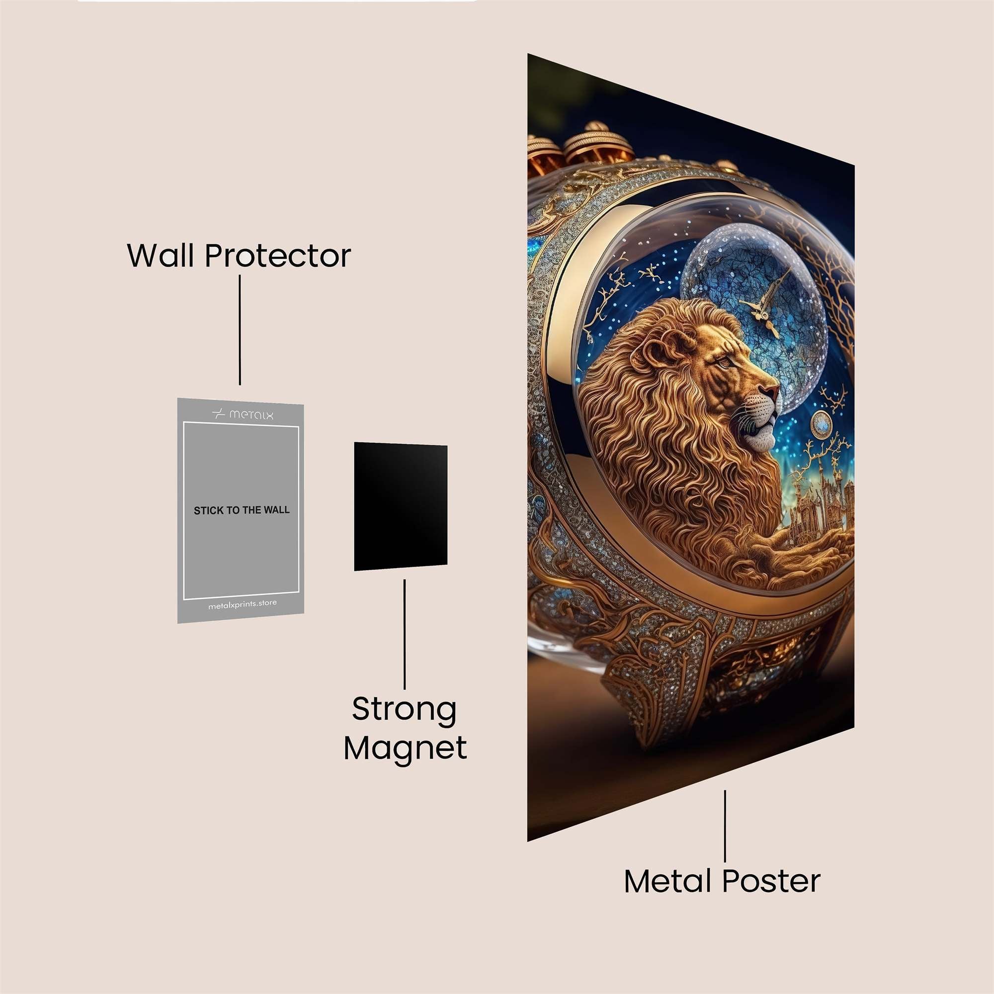 Lion Dreamscape Safe Wall Magnetic / M