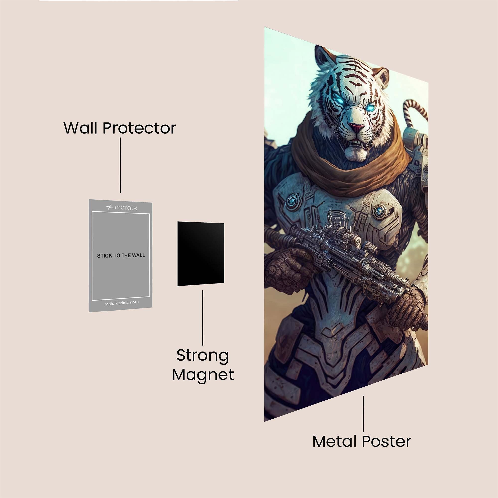 Tiger Guardian Safe Wall Magnetic / M