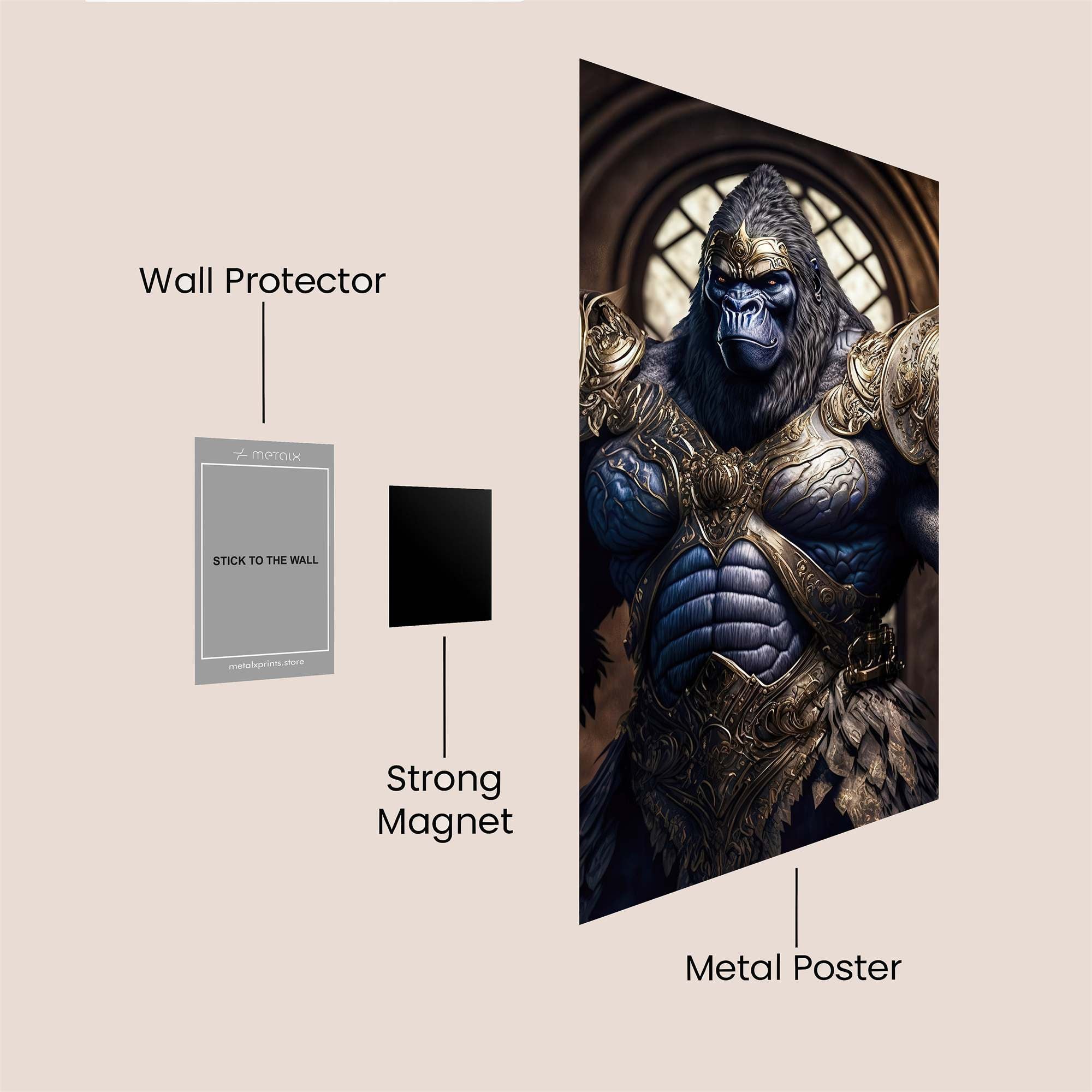 Gorilla Regal Safe Wall Magnetic / M