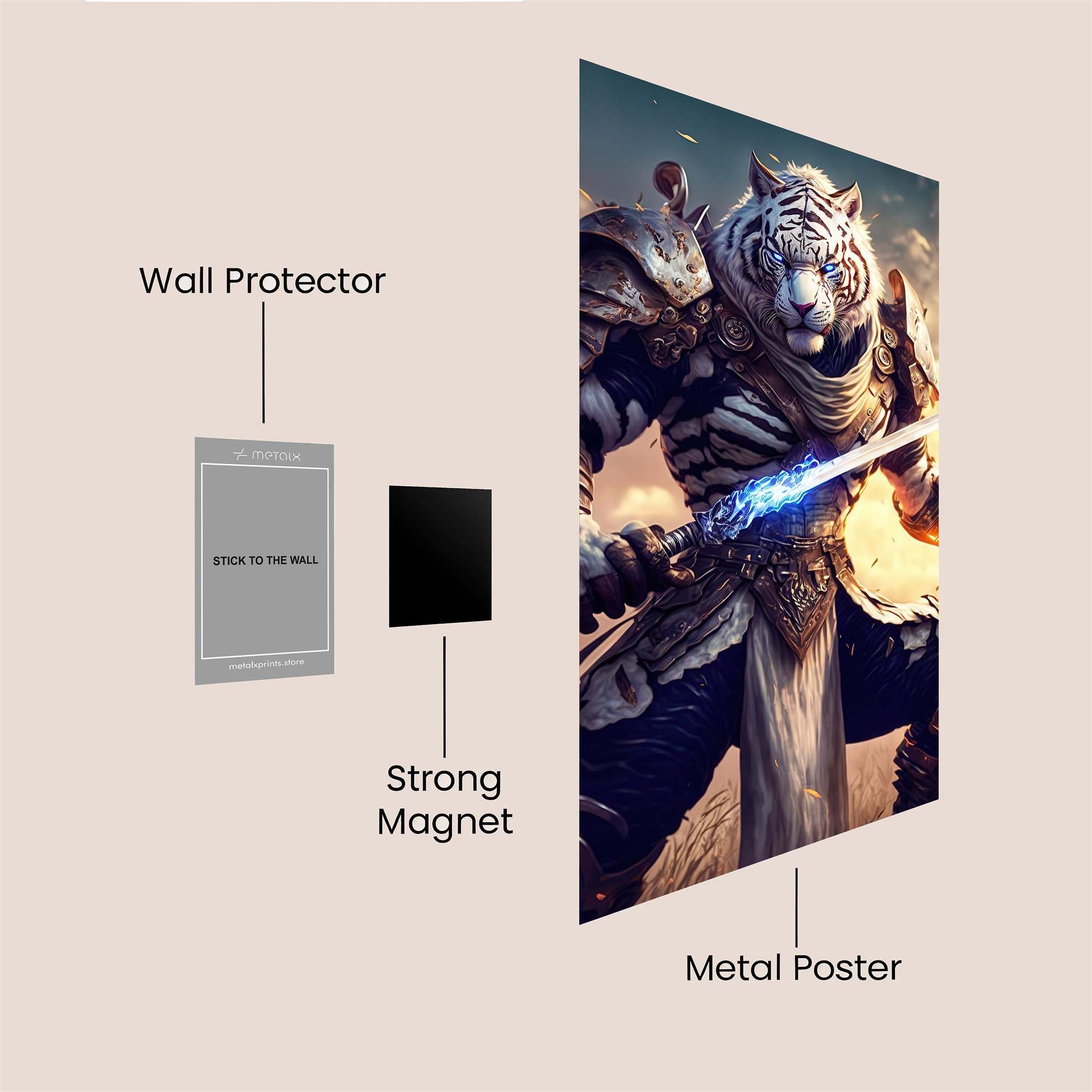 Tiger Valor Safe Wall Magnetic / M