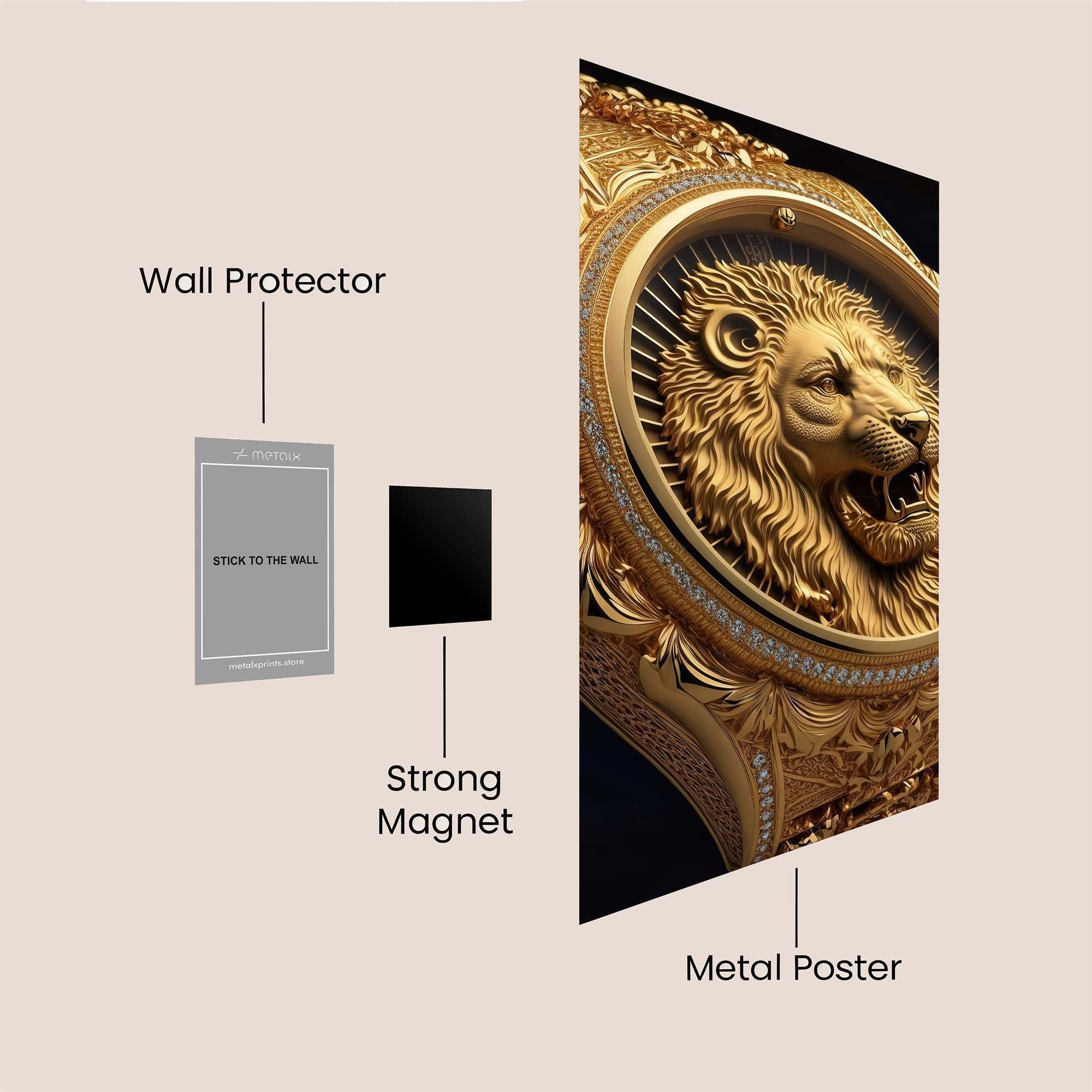 Lion Majesty Safe Wall Magnetic / M