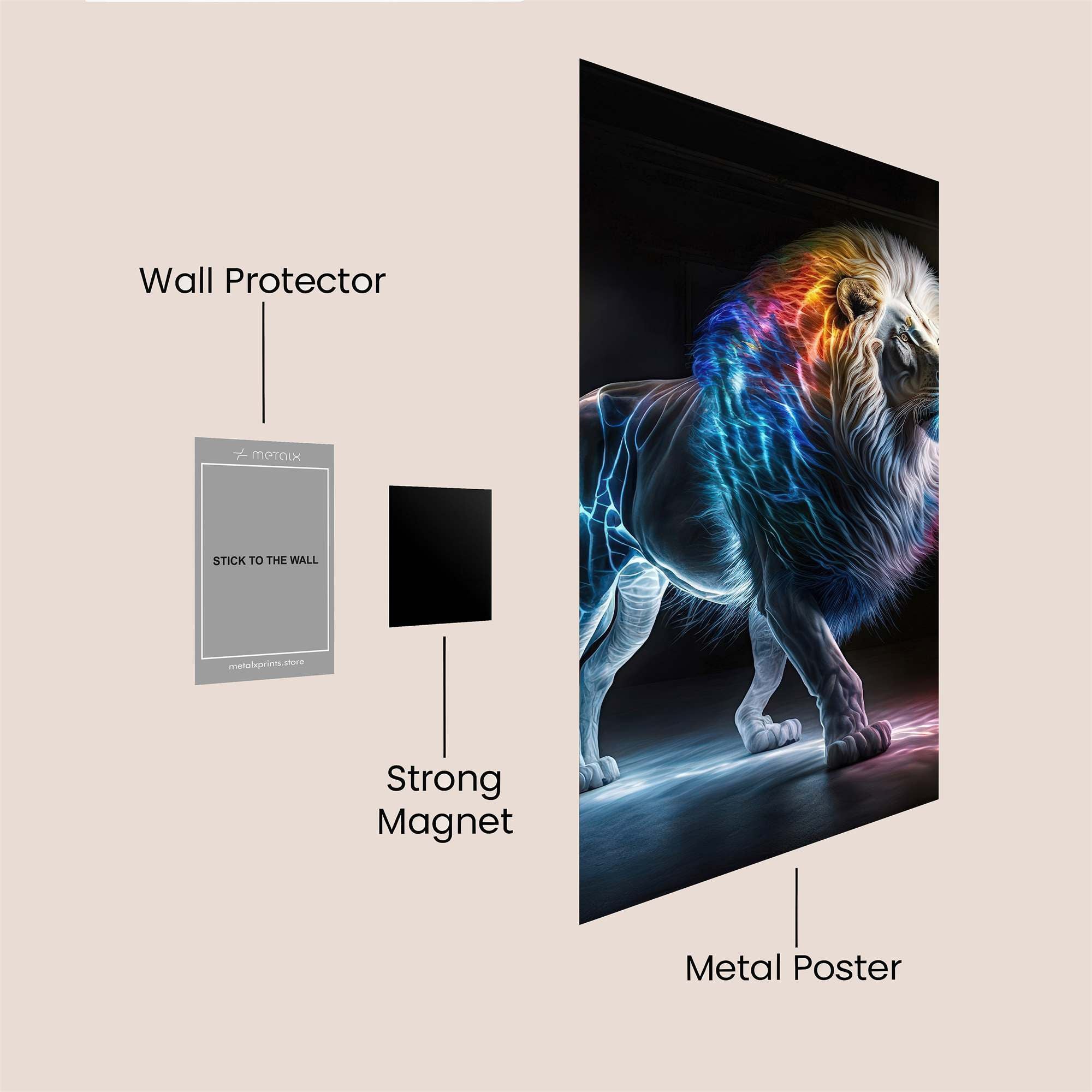 Lion Radiance Safe Wall Magnetic / M