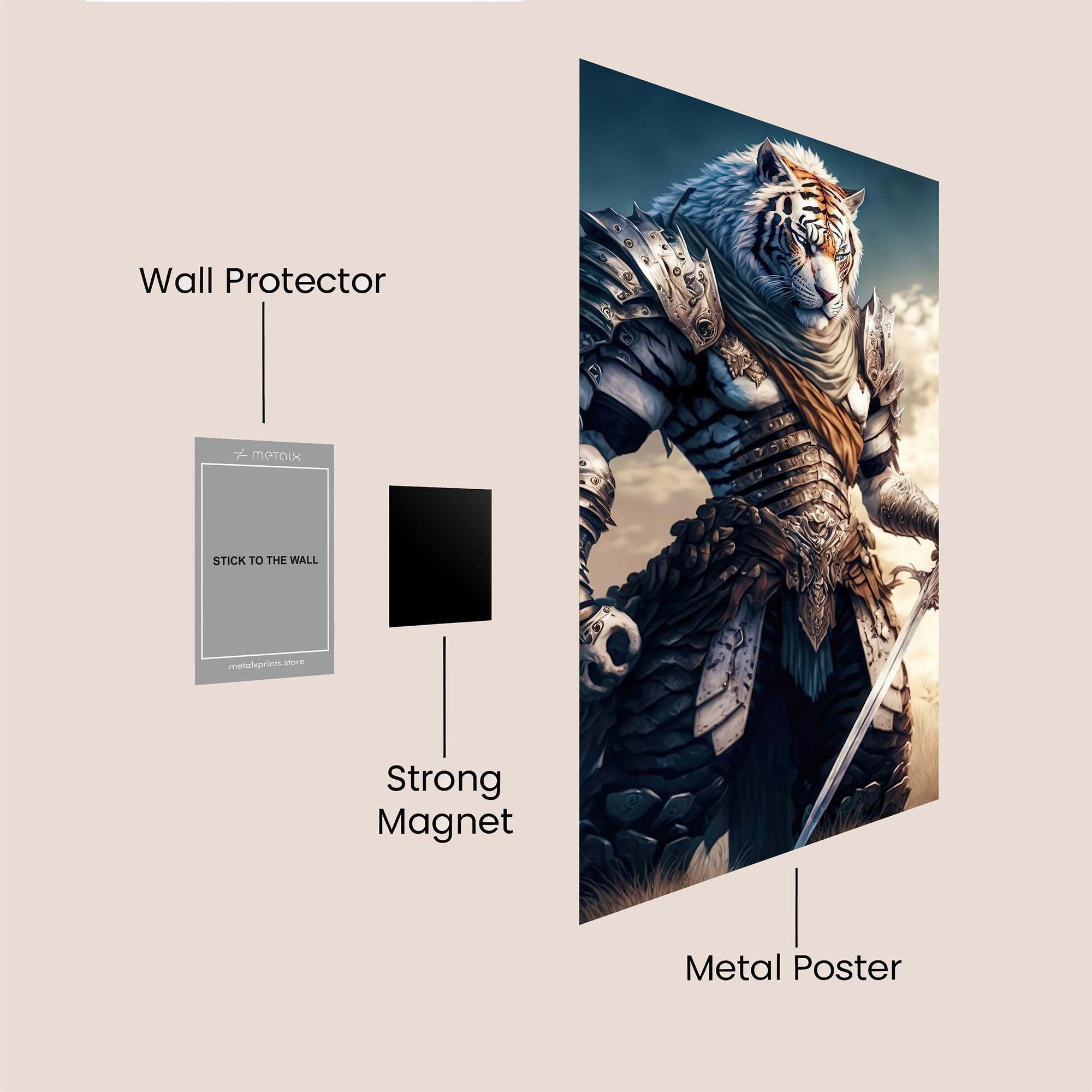 Tiger Valiant Safe Wall Magnetic / M