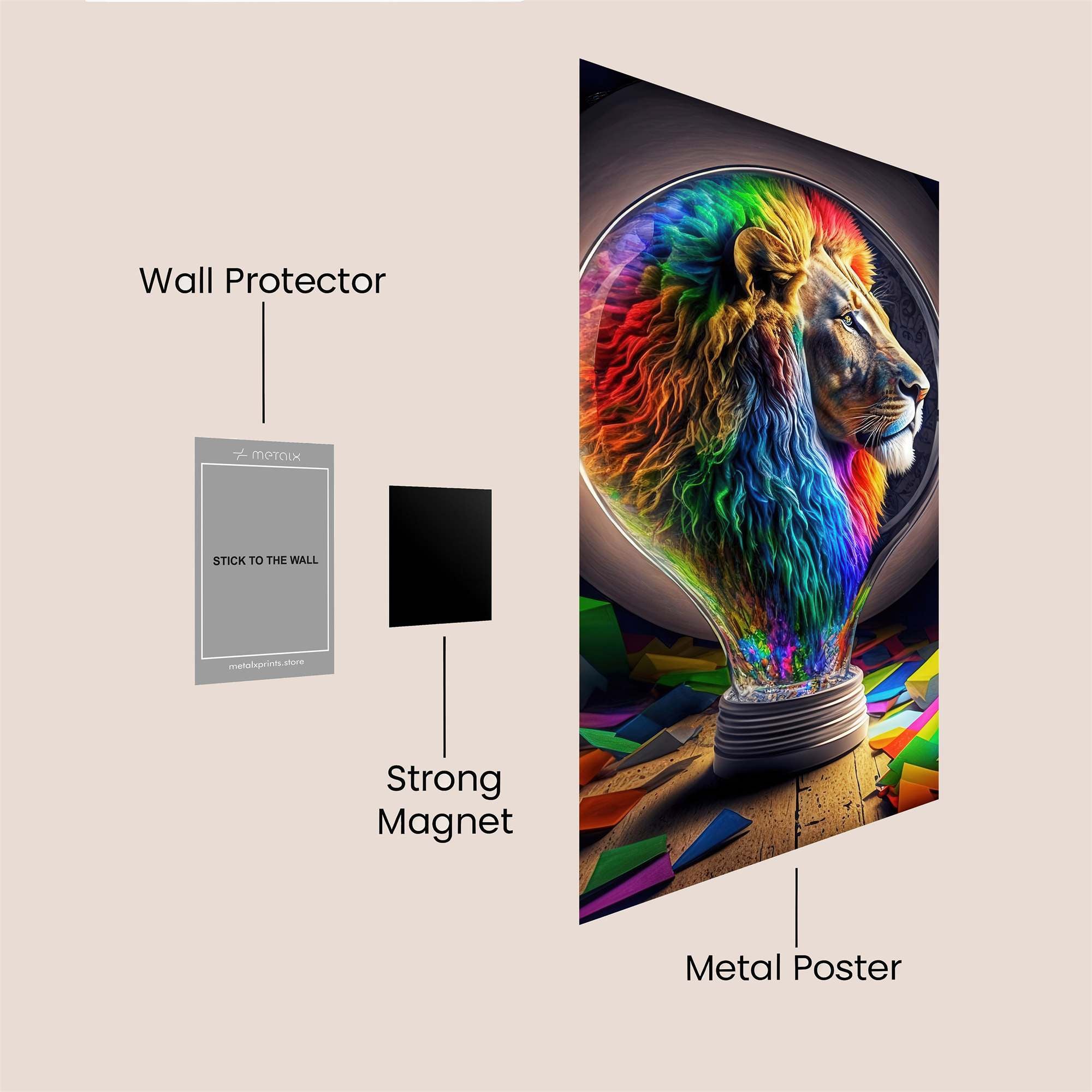 Lion Radiant Safe Wall Magnetic / M