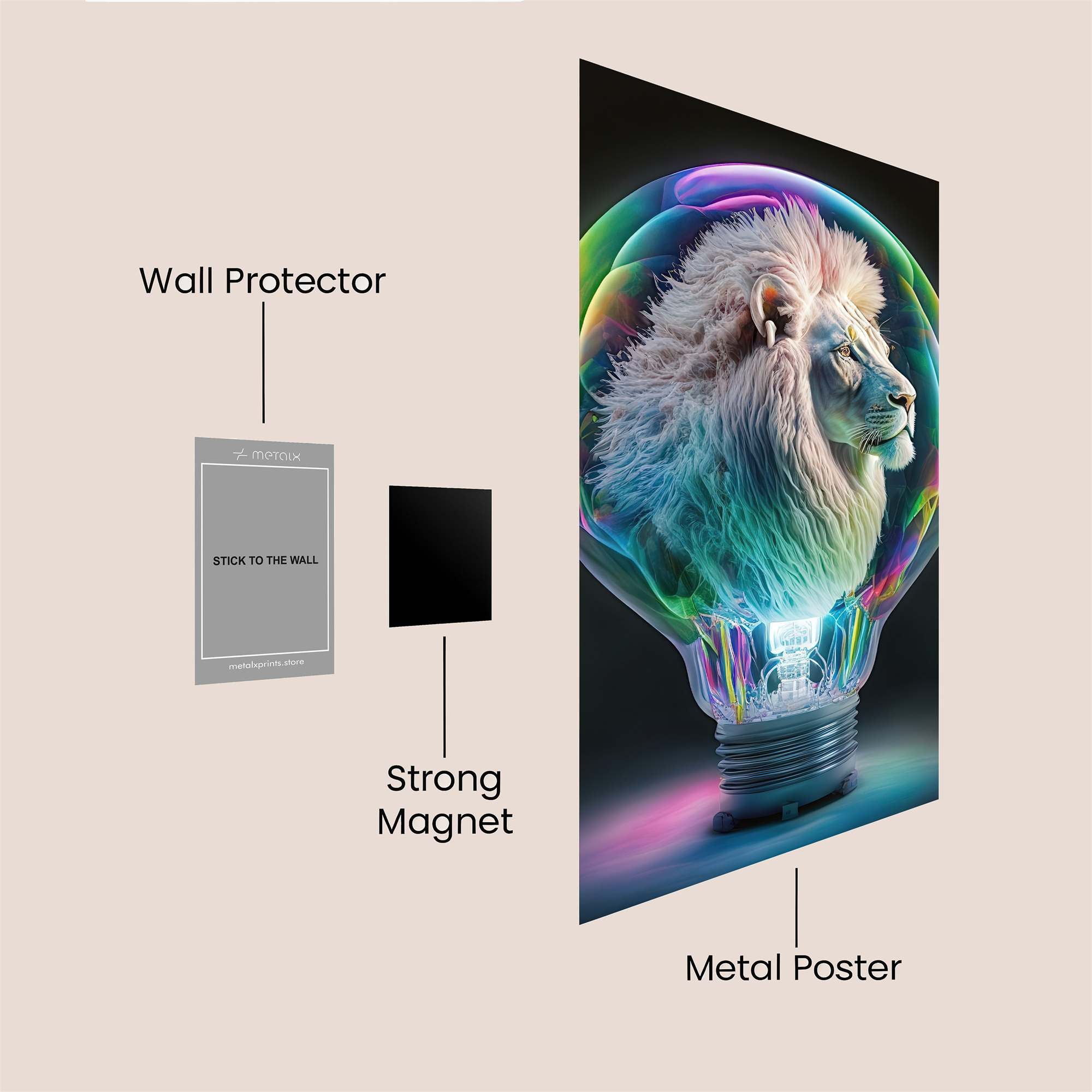 Lion Luminosity Safe Wall Magnetic / M