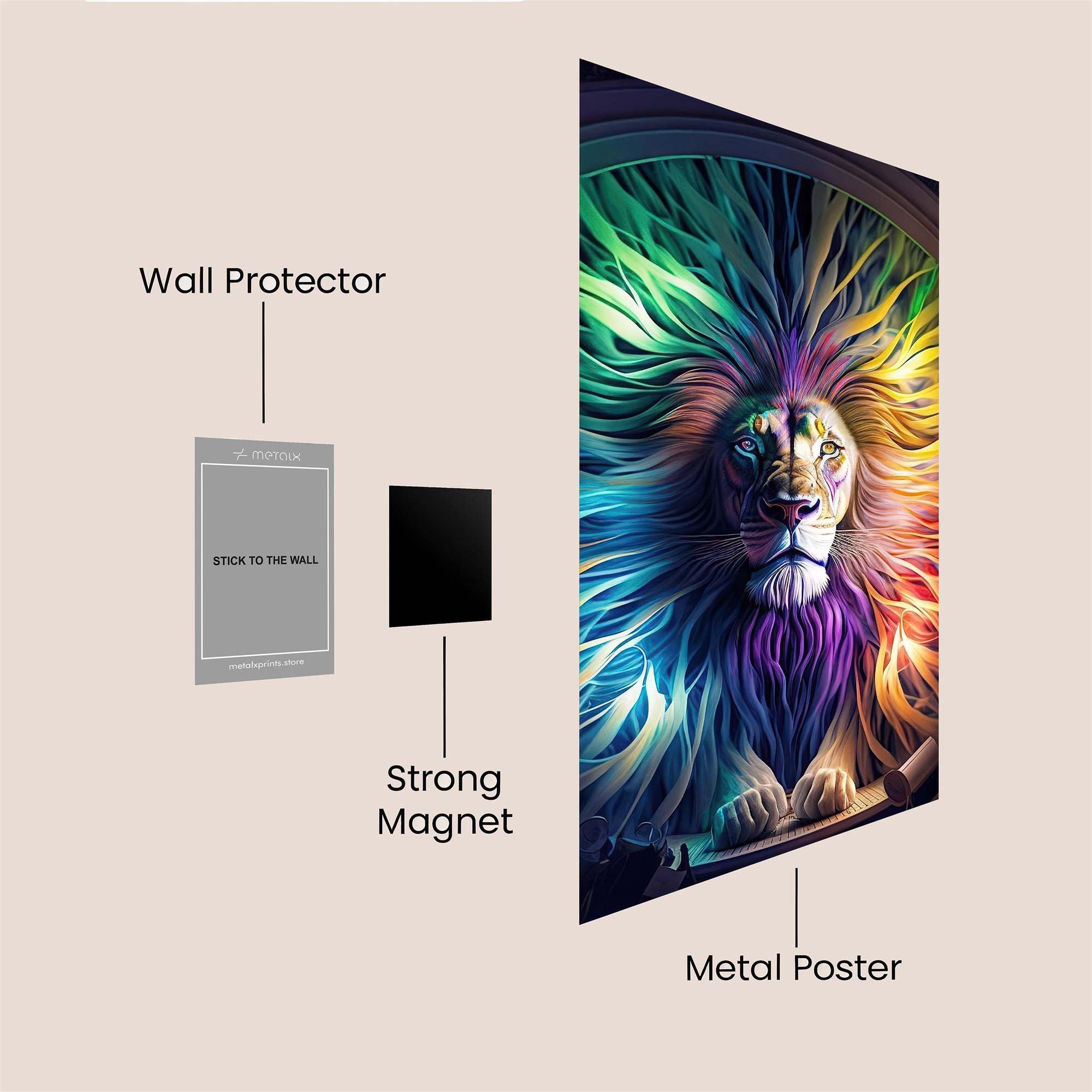 Lion Radiance Safe Wall Magnetic / M