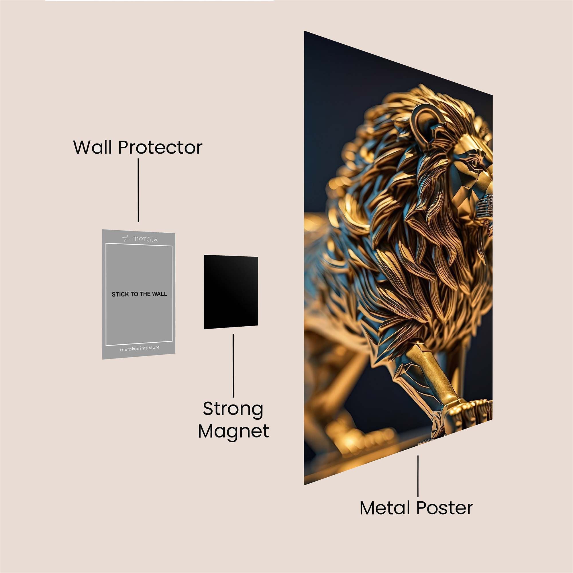 Golden Majesty Safe Wall Magnetic / M