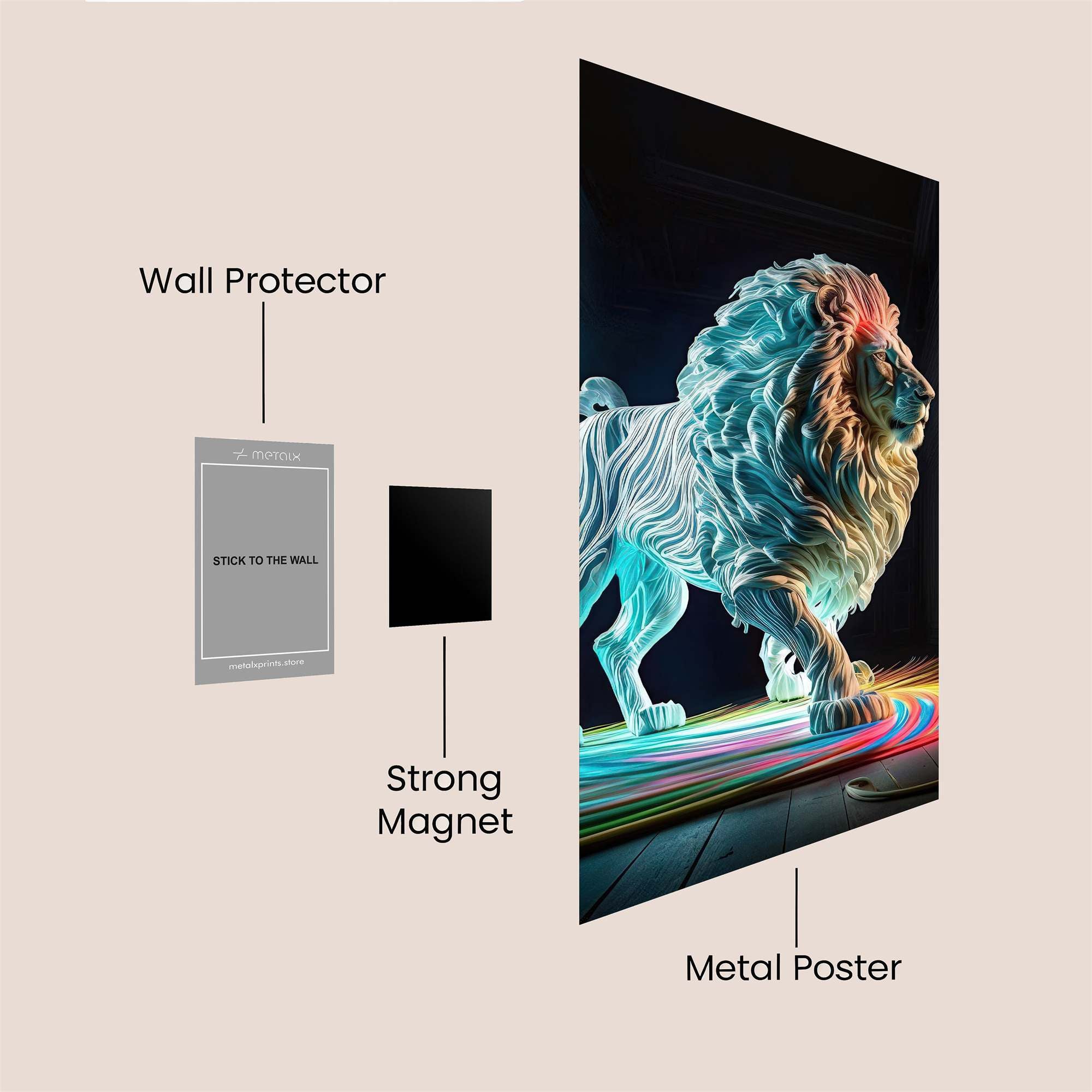 Lion Radiance Safe Wall Magnetic / M