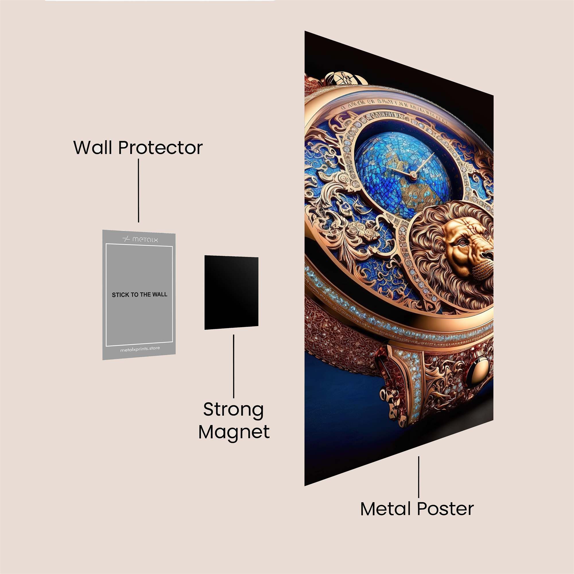 Lion's Majesty Safe Wall Magnetic / M