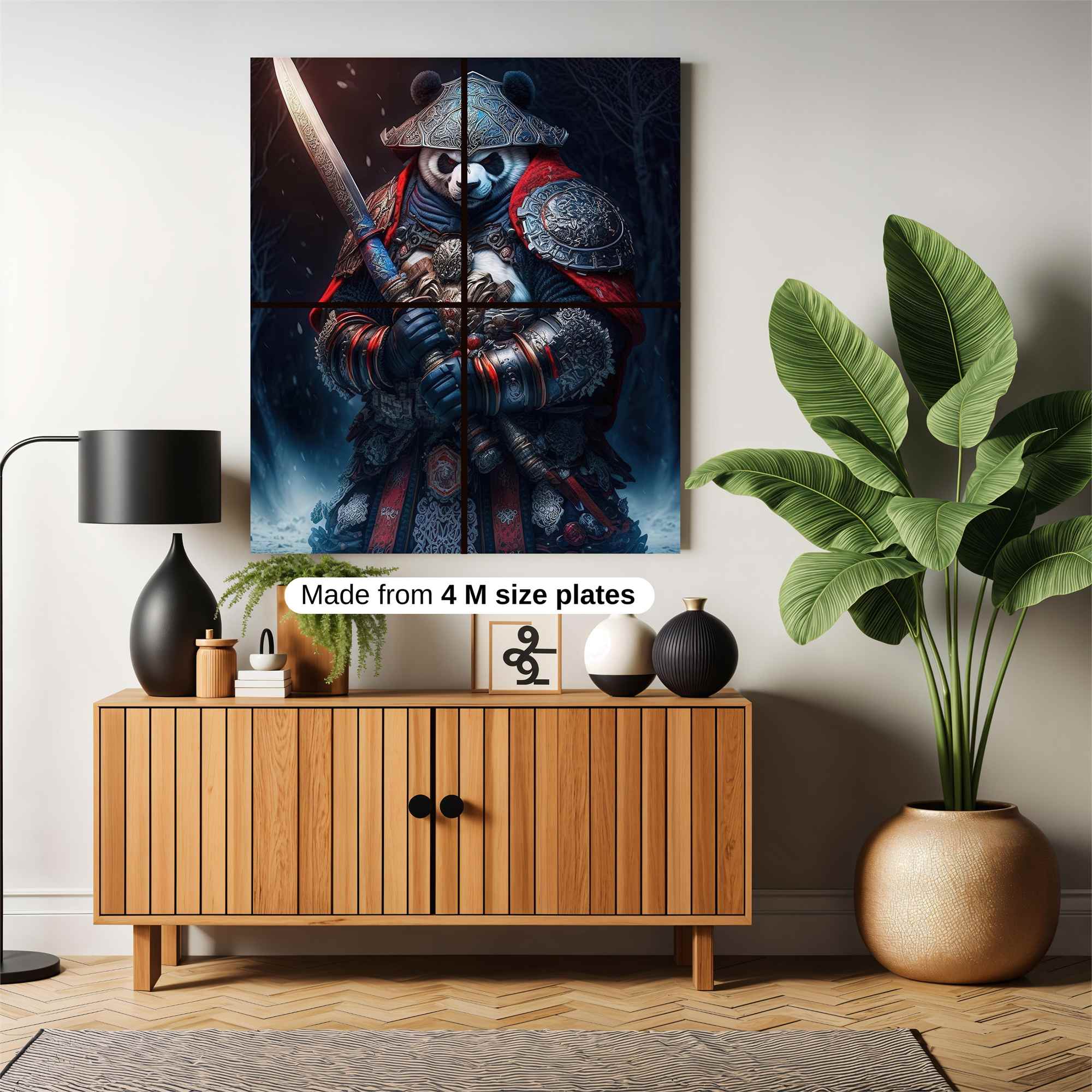 Panda Warrior Safe Wall Magnetic / M