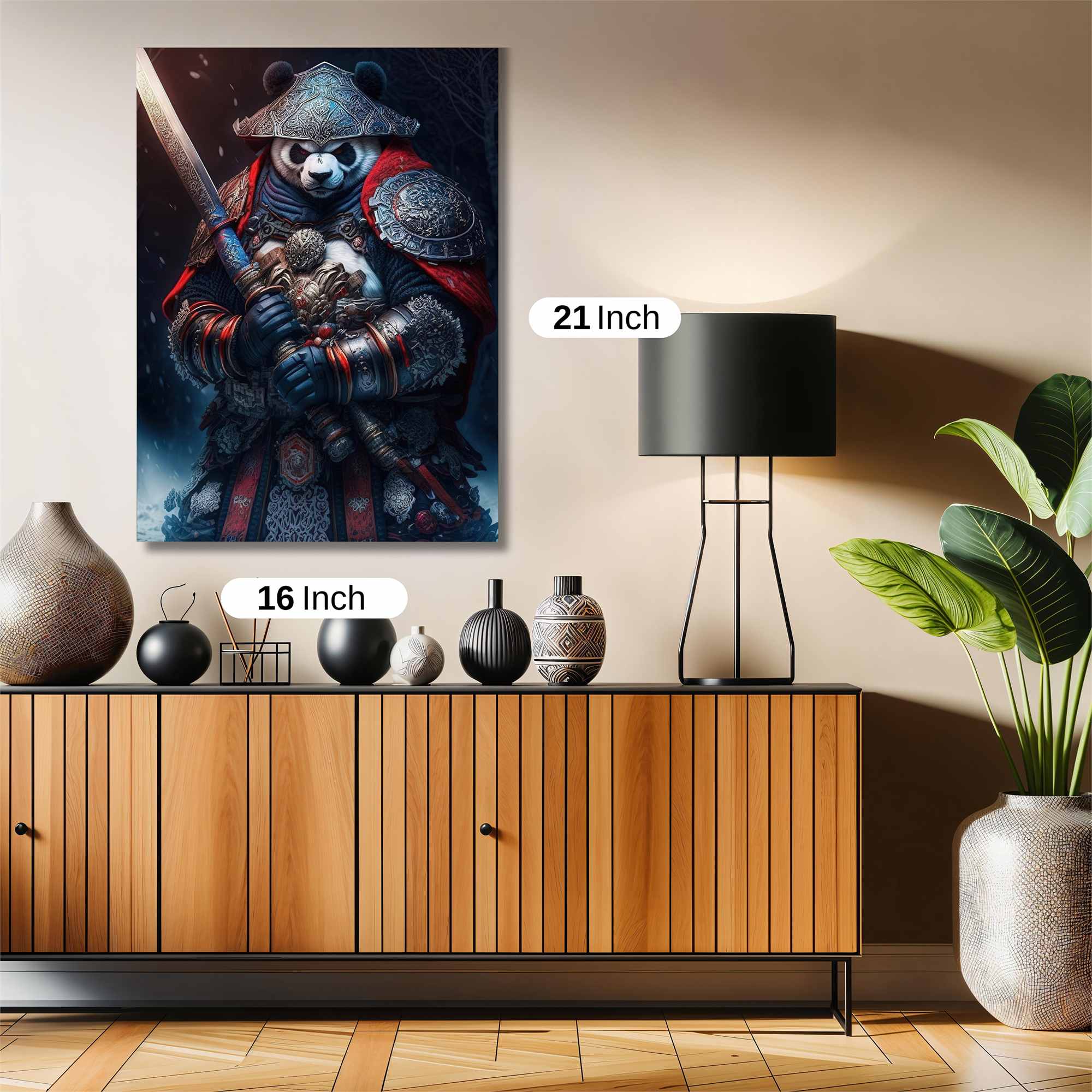 Panda Warrior Safe Wall Magnetic / M