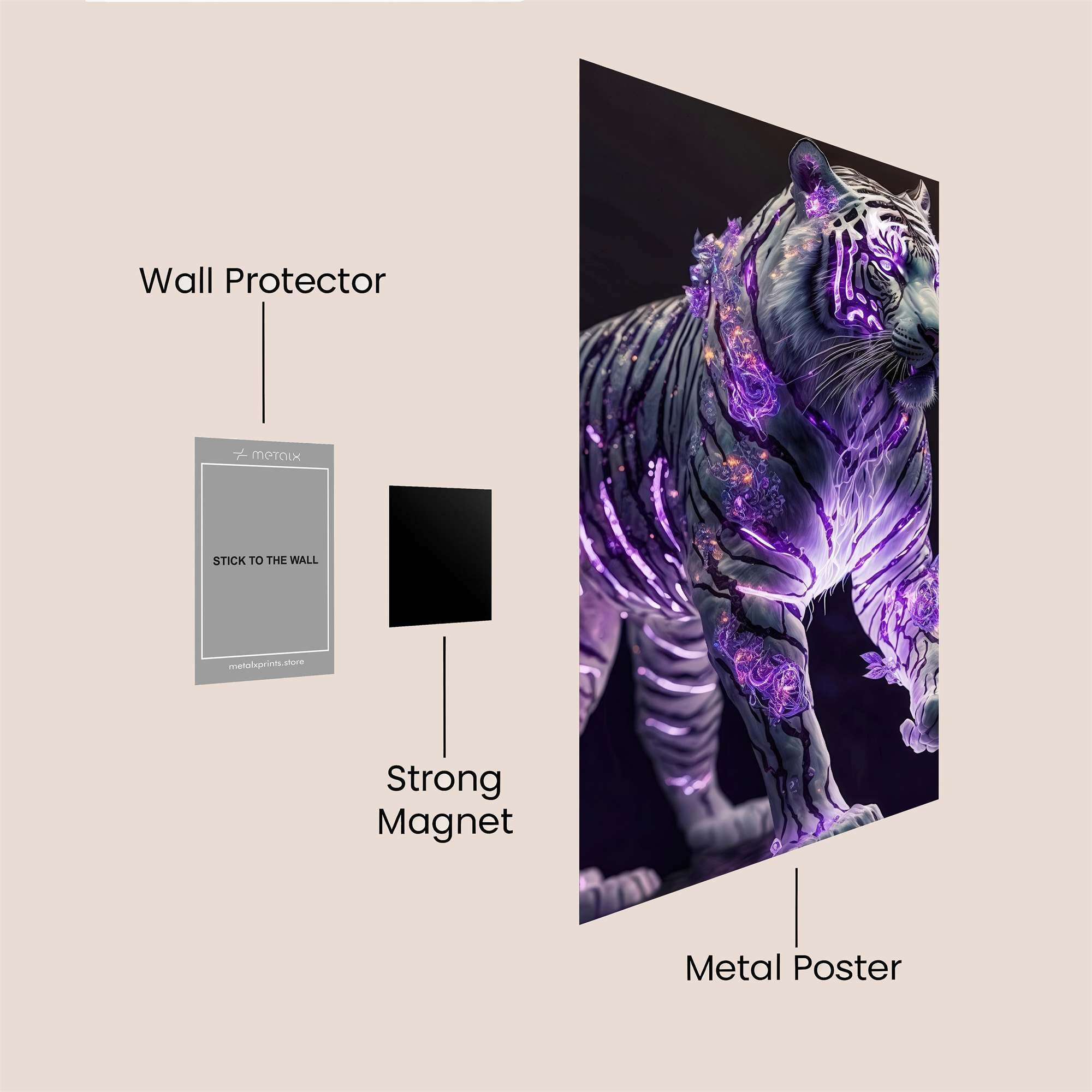 Mystic Tiger Safe Wall Magnetic / M