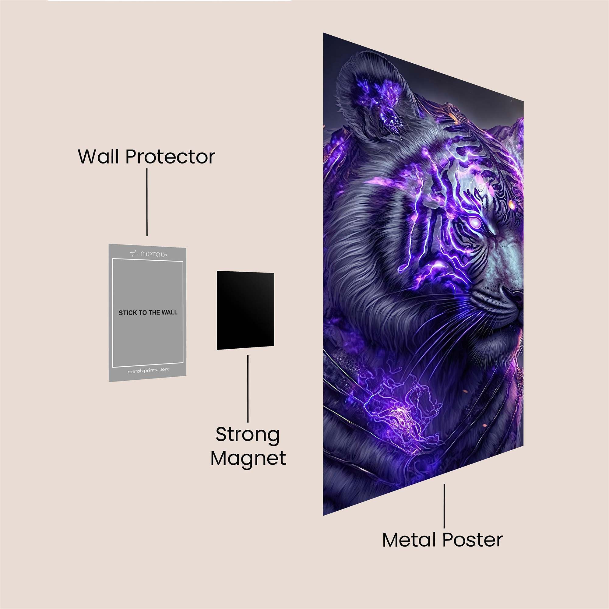 Tiger Radiant Safe Wall Magnetic / M