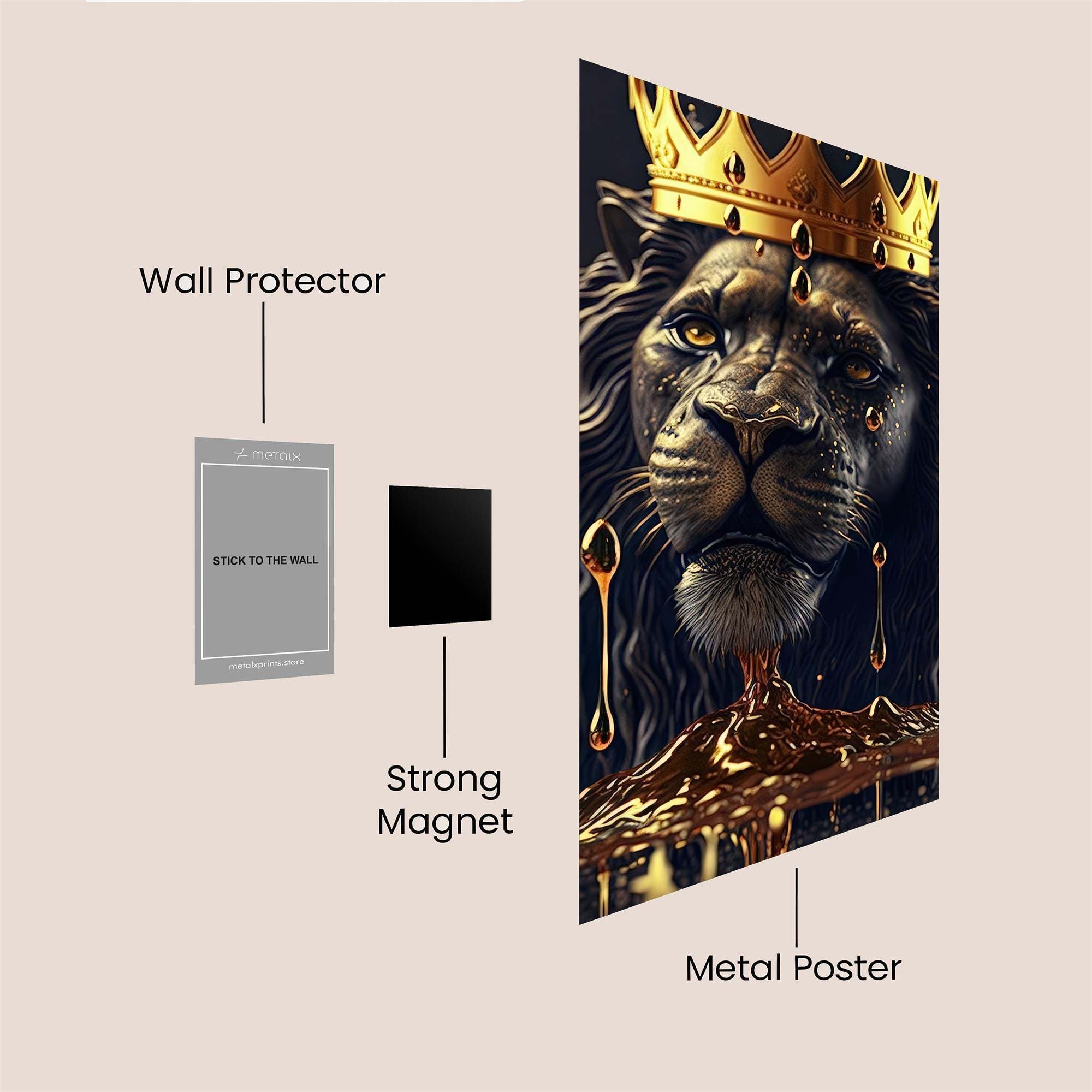 Lion Majesty Safe Wall Magnetic / M