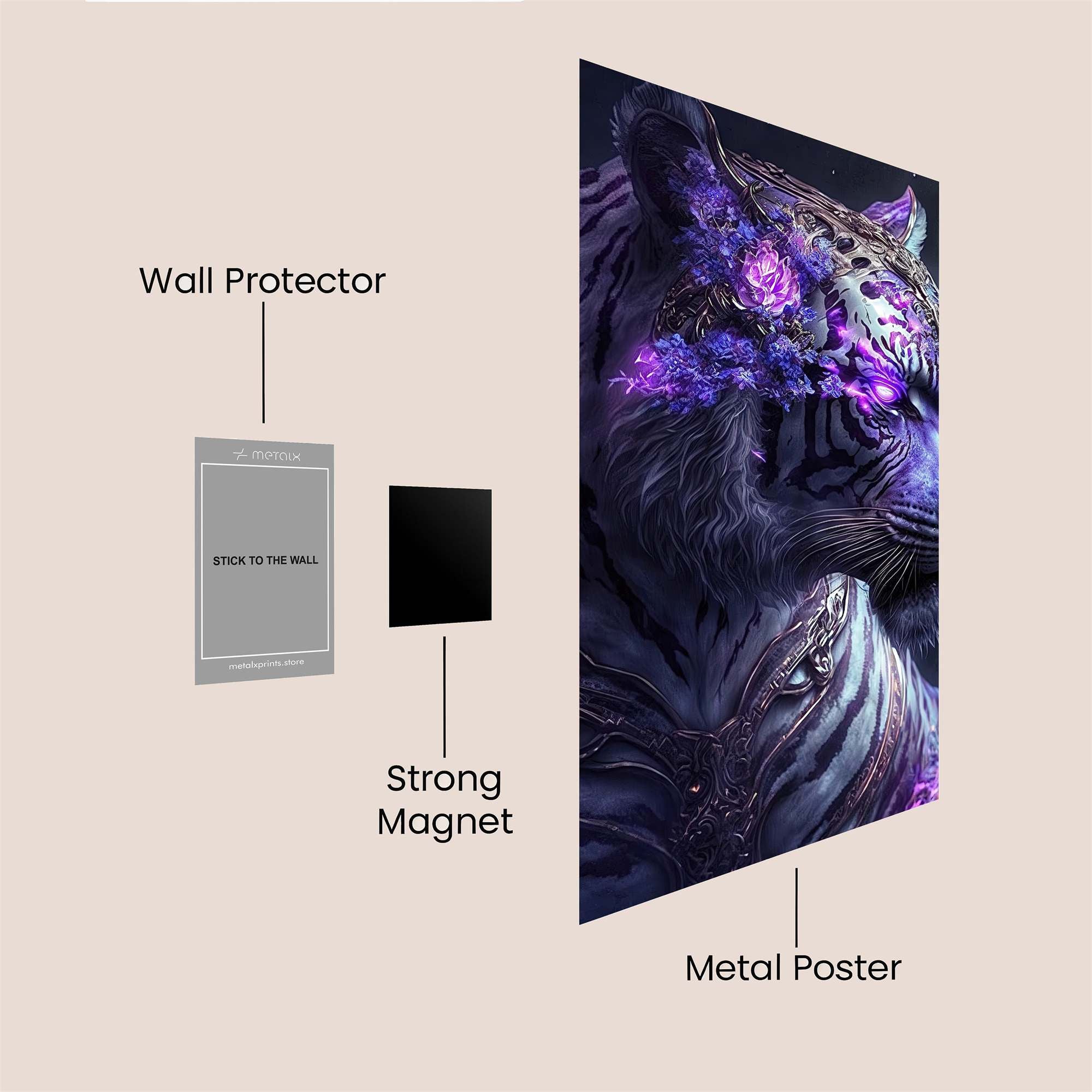 Mystic Tiger Safe Wall Magnetic / M