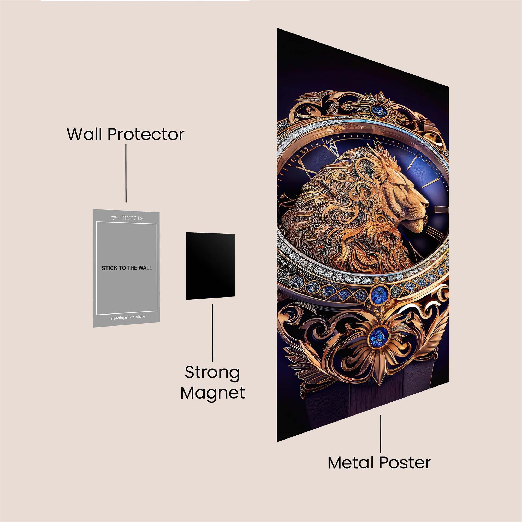 Lion Regal Safe Wall Magnetic / M