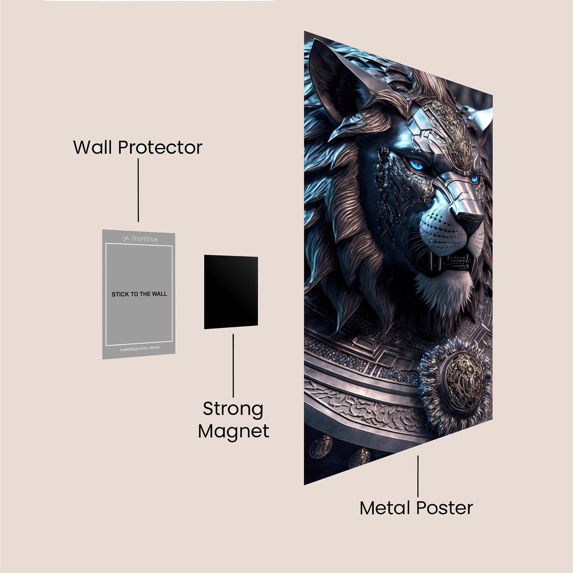 Lion Regal Safe Wall Magnetic / M