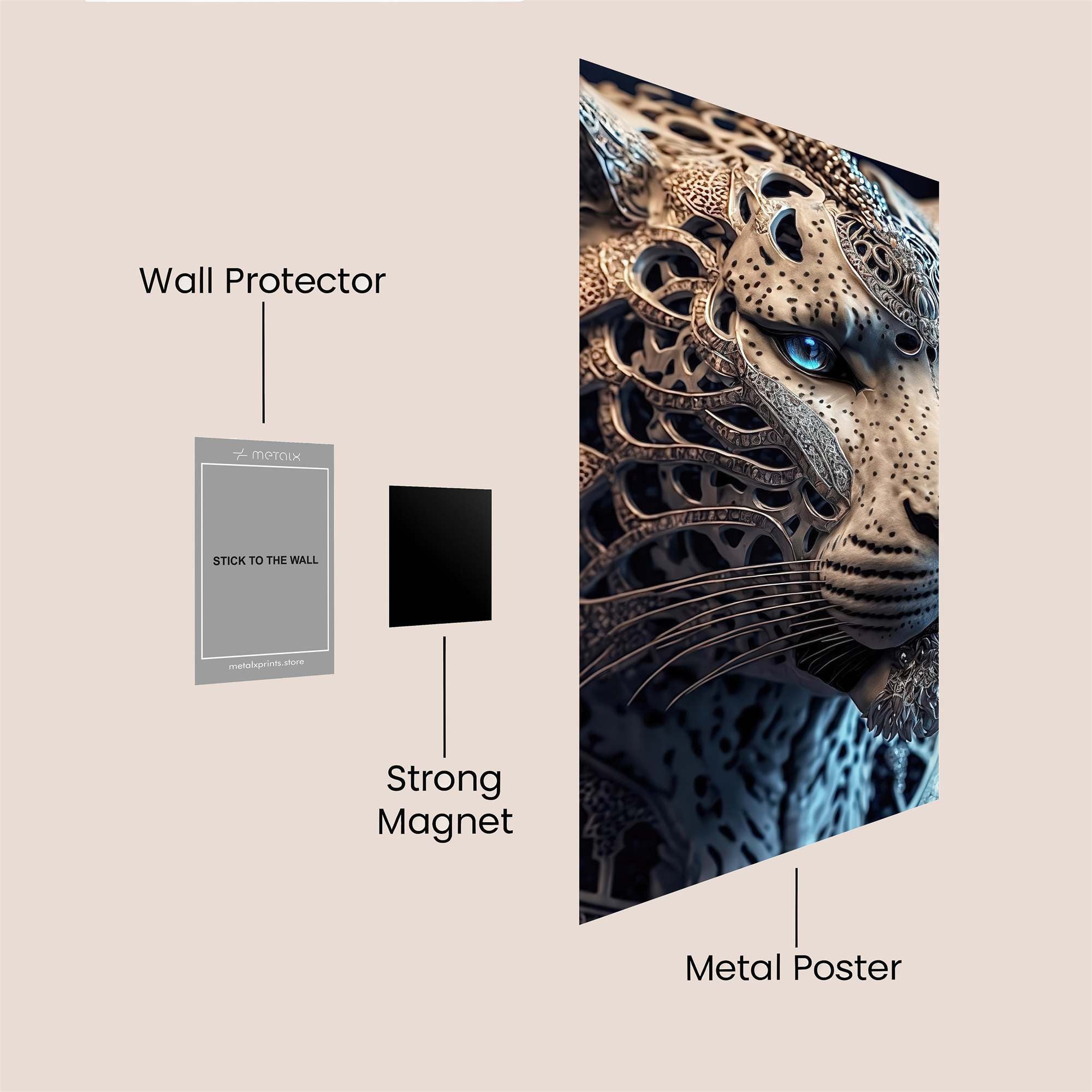 Leopard Majesty Safe Wall Magnetic / M