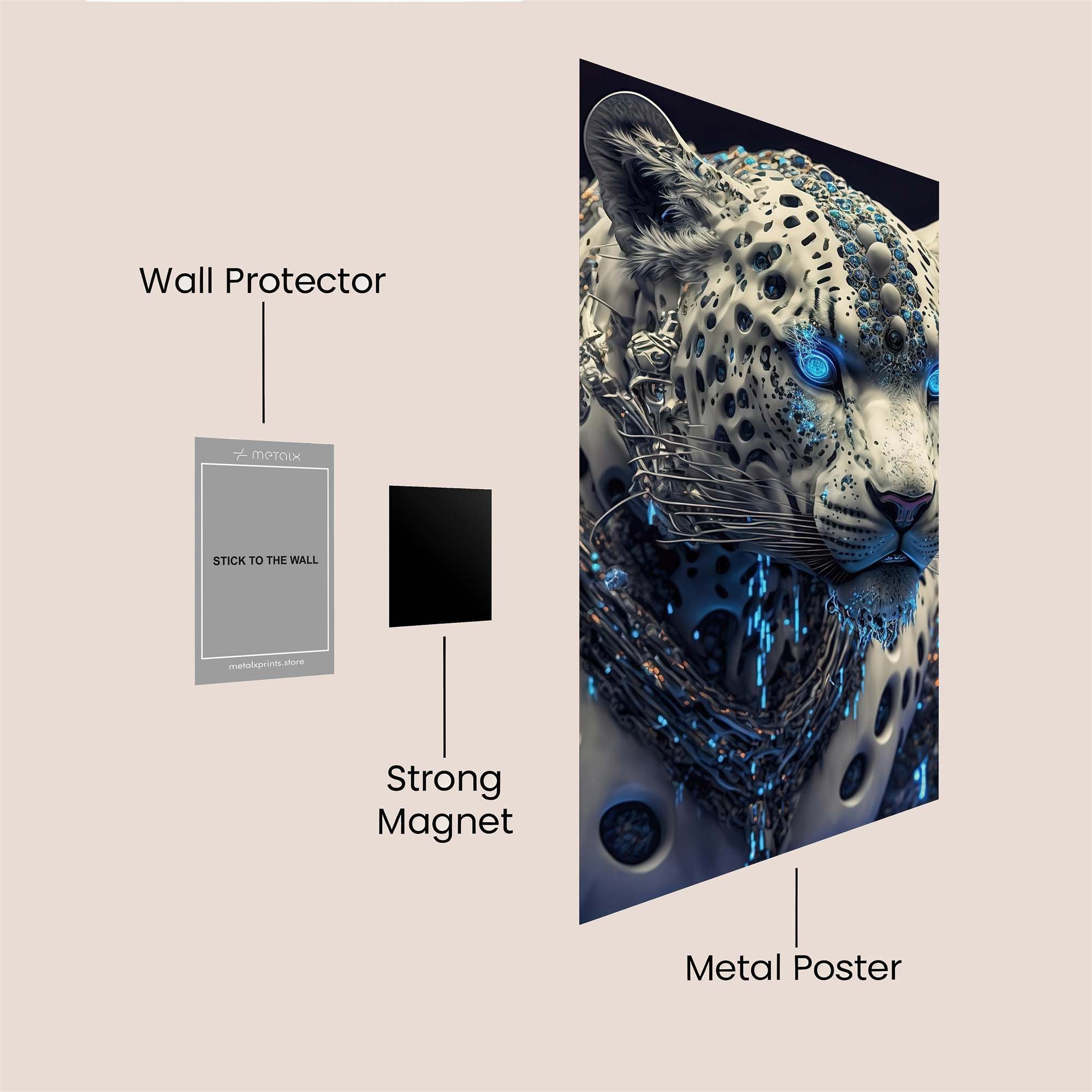 Leopard Majesty Safe Wall Magnetic / M