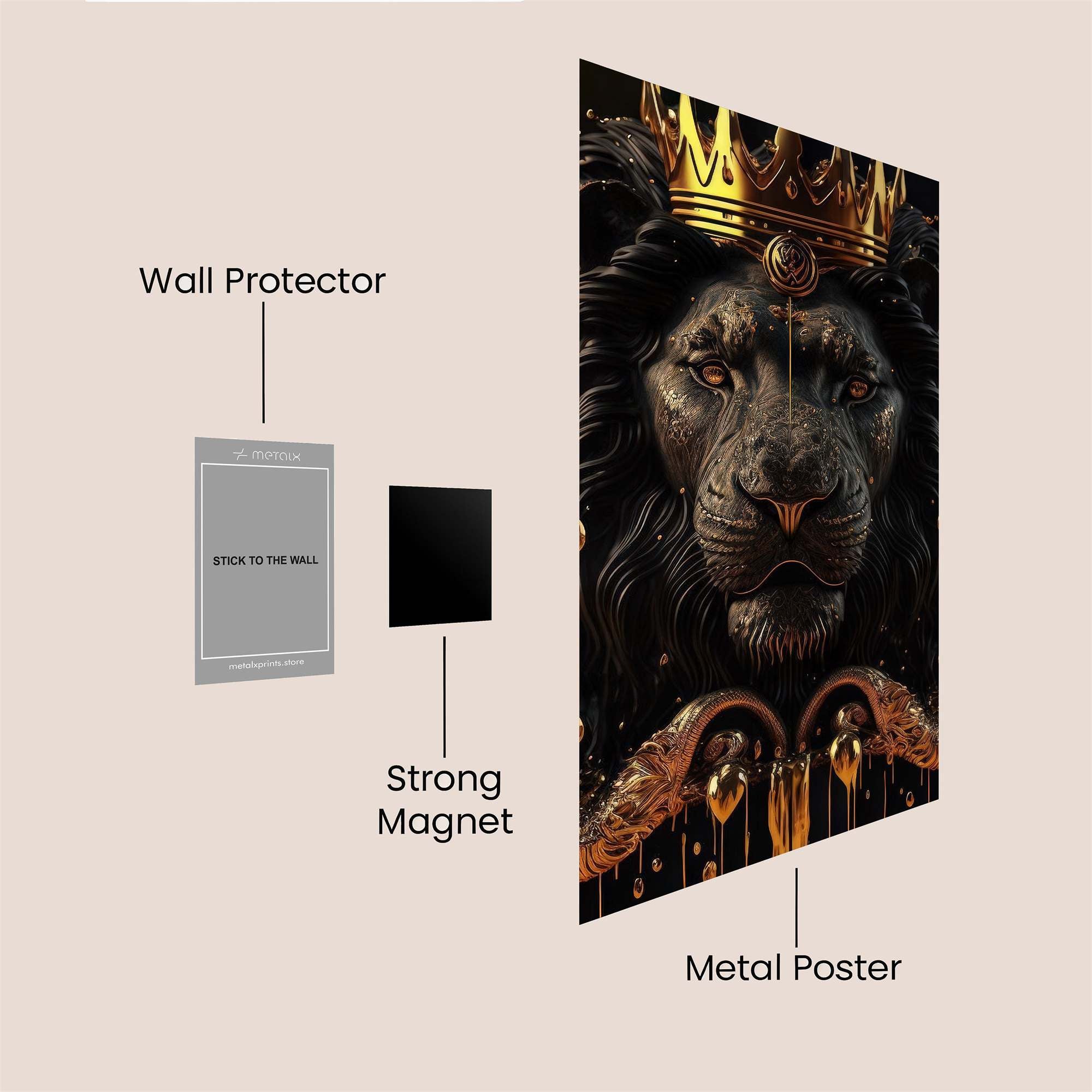 Lion Regal Safe Wall Magnetic / M