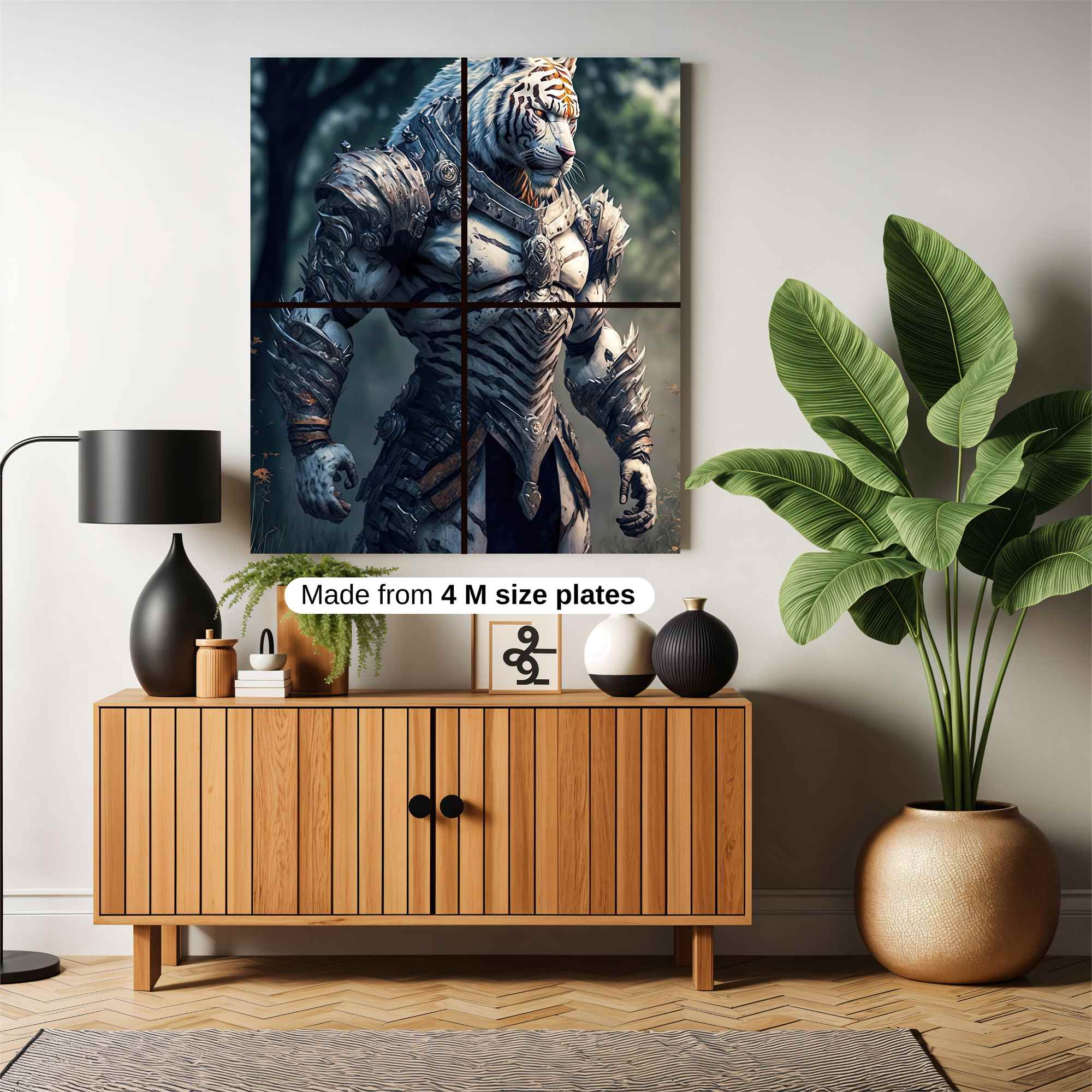 Tiger Warrior Safe Wall Magnetic / M