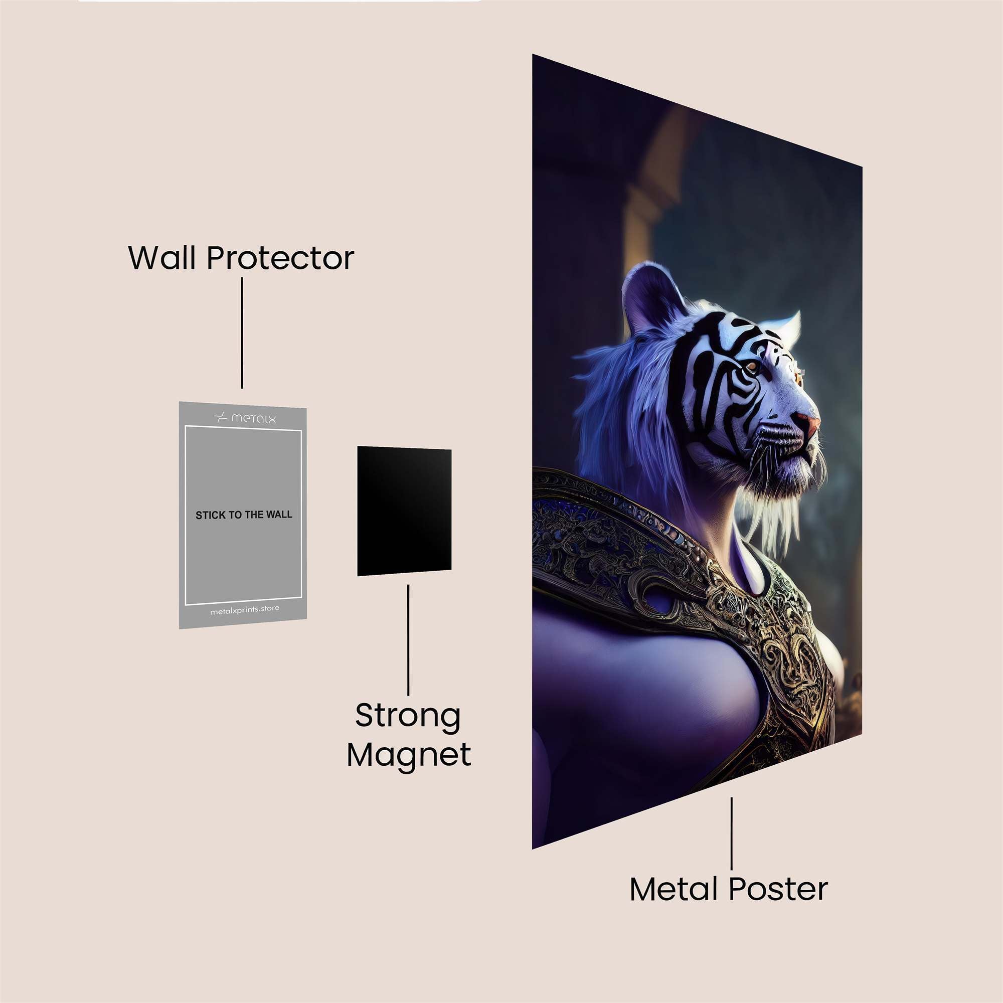 Tiger Majesty Safe Wall Magnetic / M