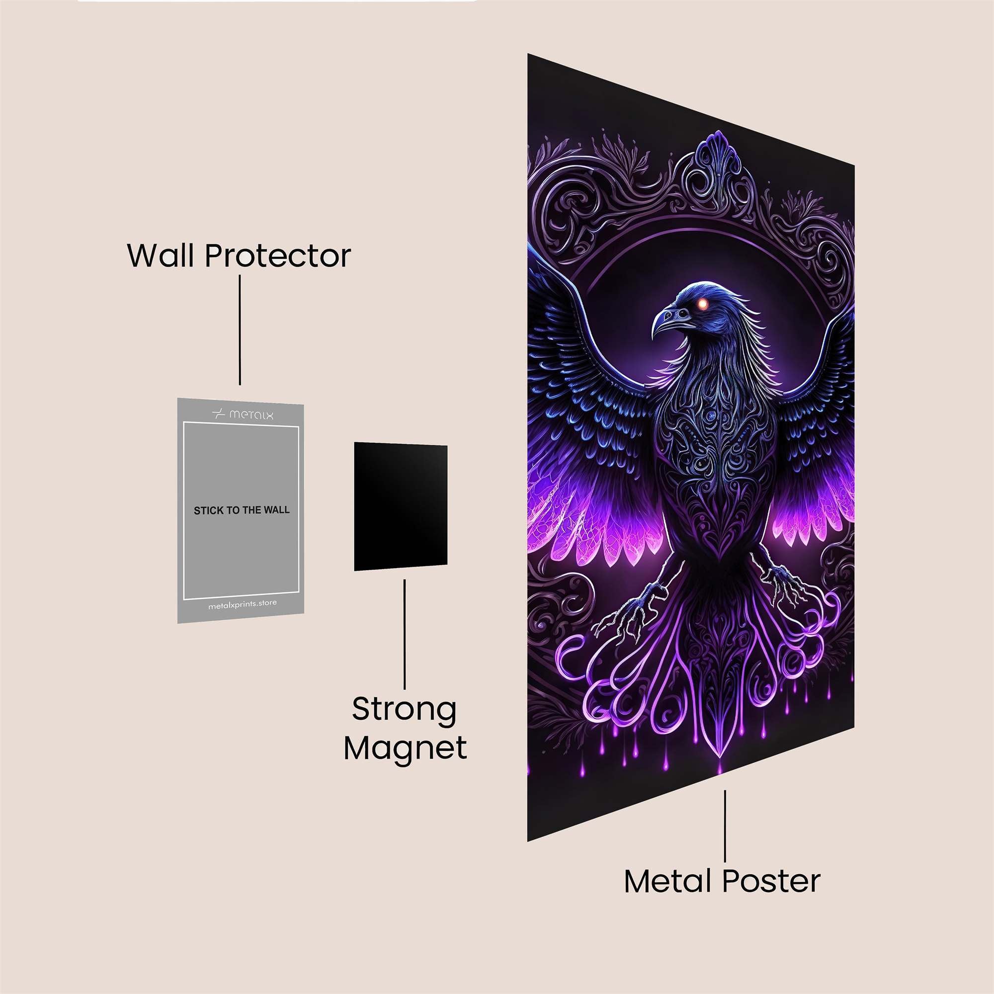 Raven Enigma Safe Wall Magnetic / M