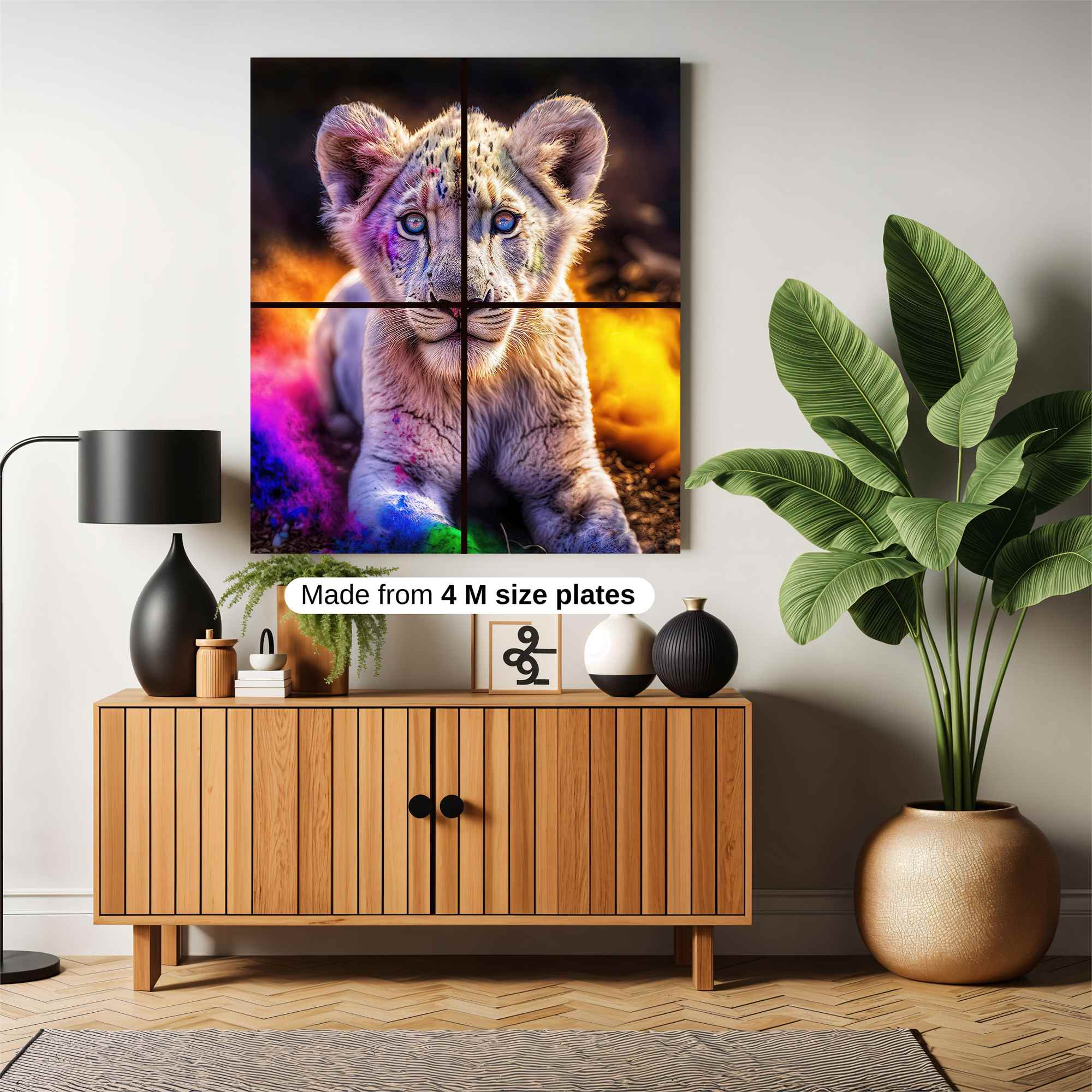 Lion Cub - Vibrant Safe Wall Magnetic / M