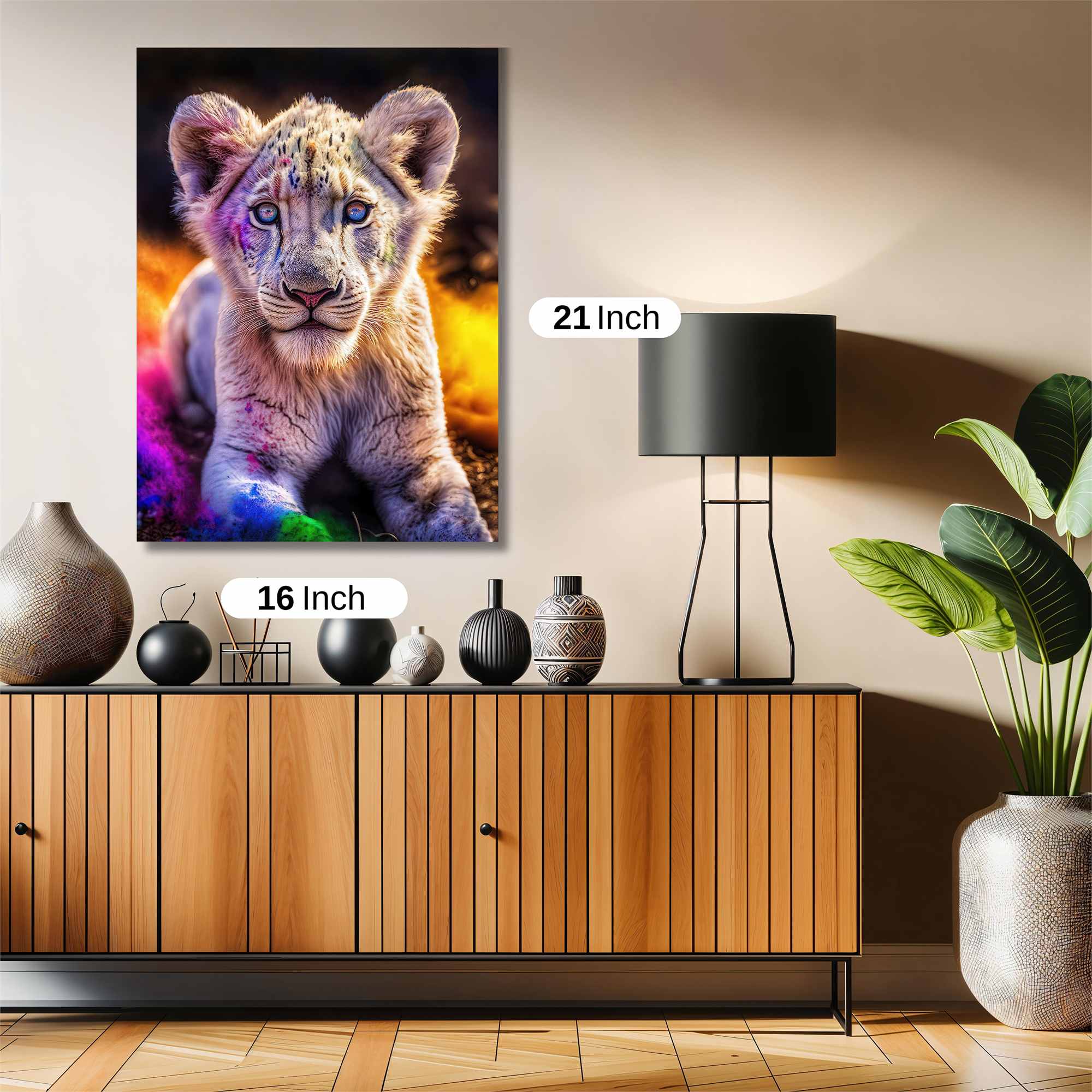 Lion Cub - Vibrant Safe Wall Magnetic / M