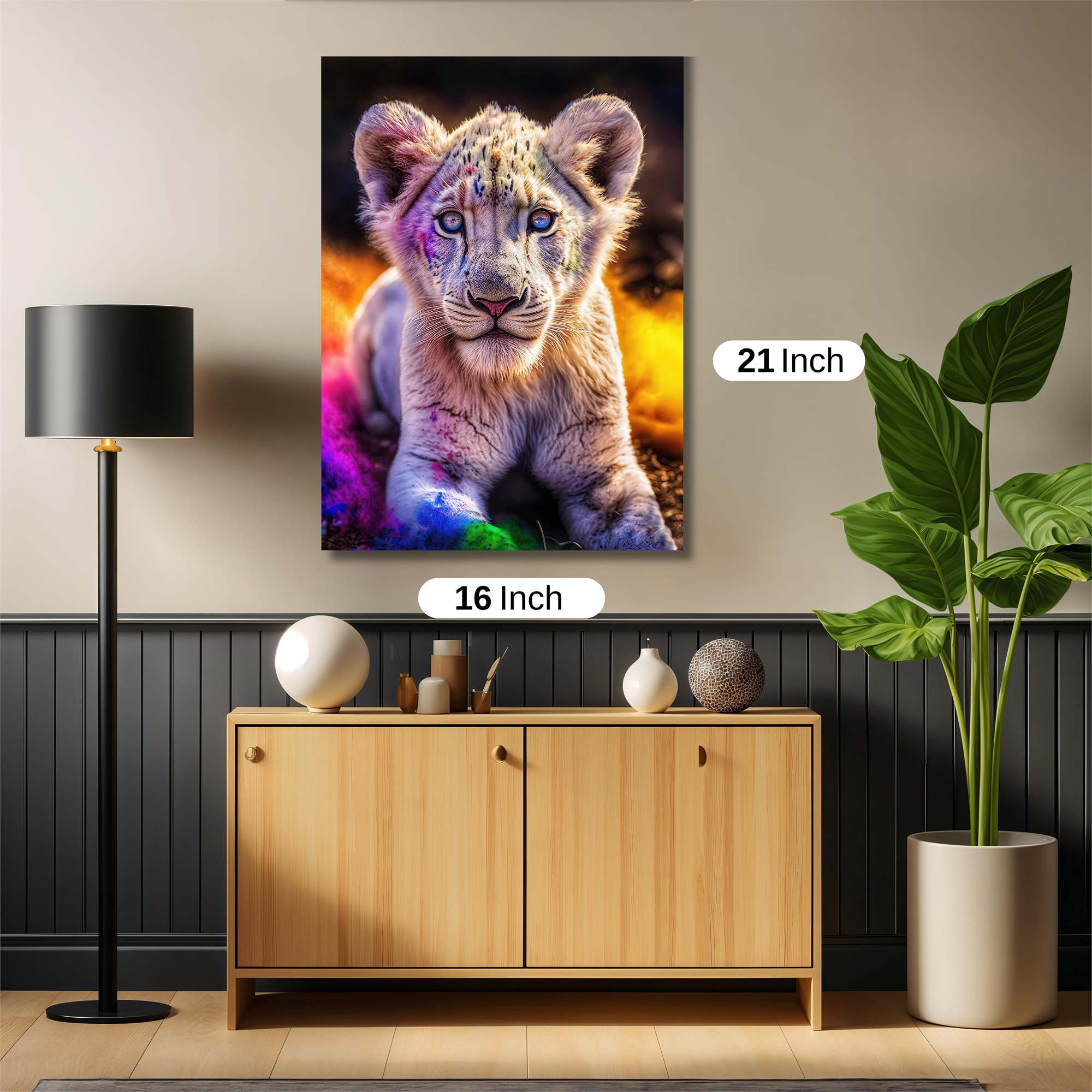 Lion Cub - Vibrant Safe Wall Magnetic / M