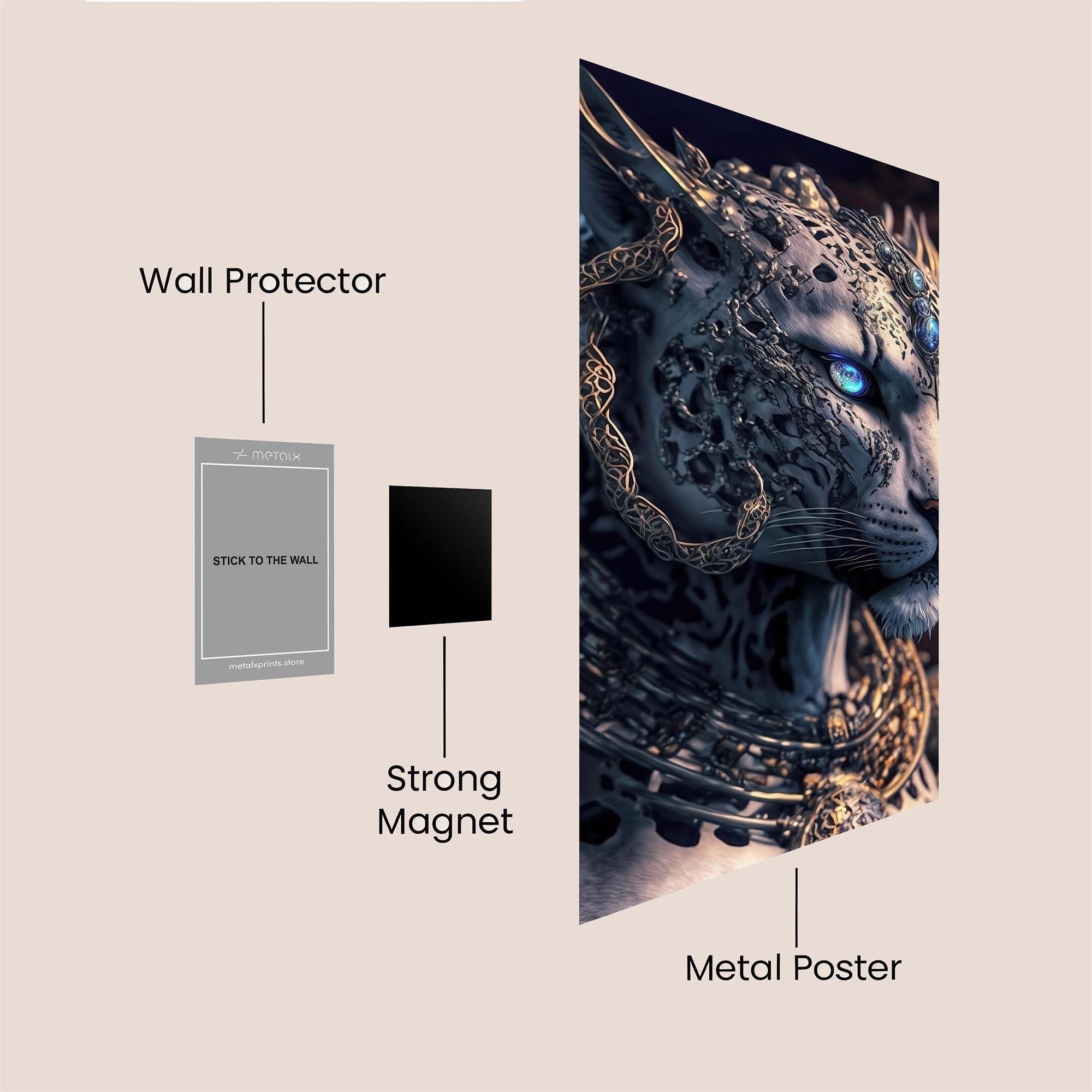 Leopard Majesty Safe Wall Magnetic / M