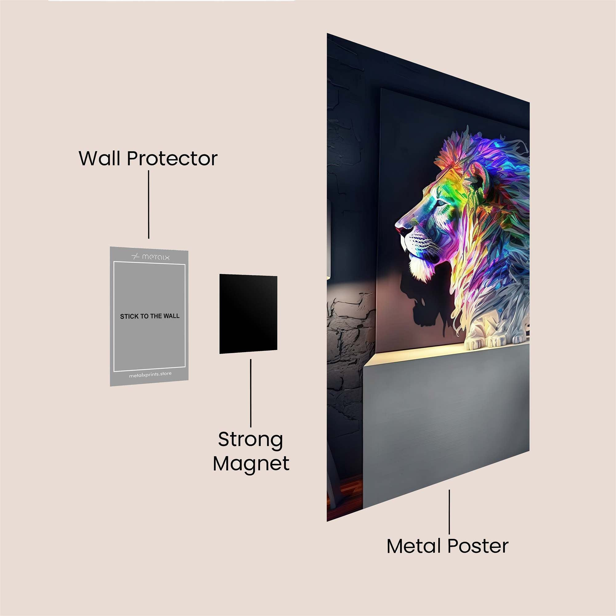 Knightly Bunny Safe Wall Magnetic / M