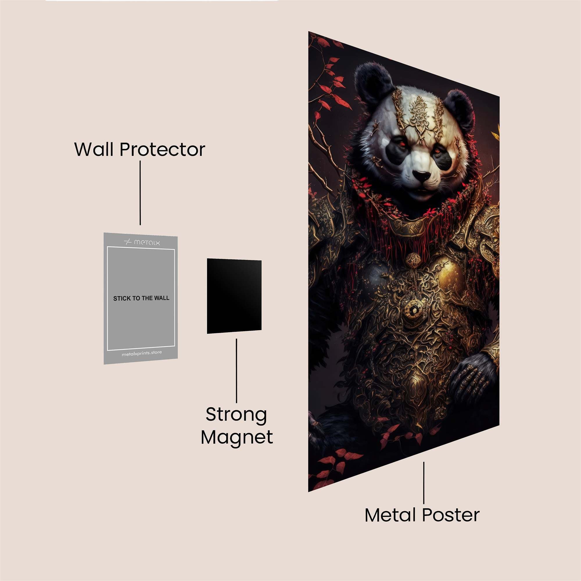 Panda Monarch Safe Wall Magnetic / M