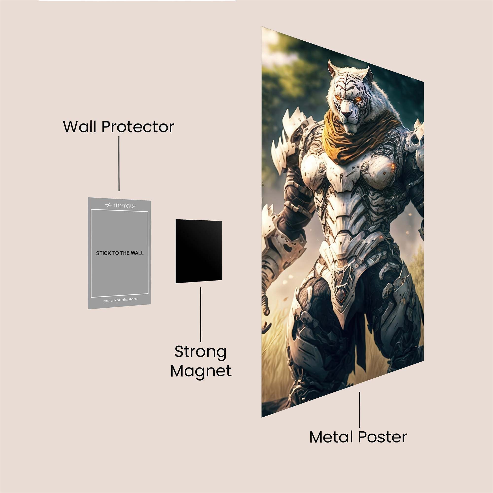 Tiger Guardian Safe Wall Magnetic / M