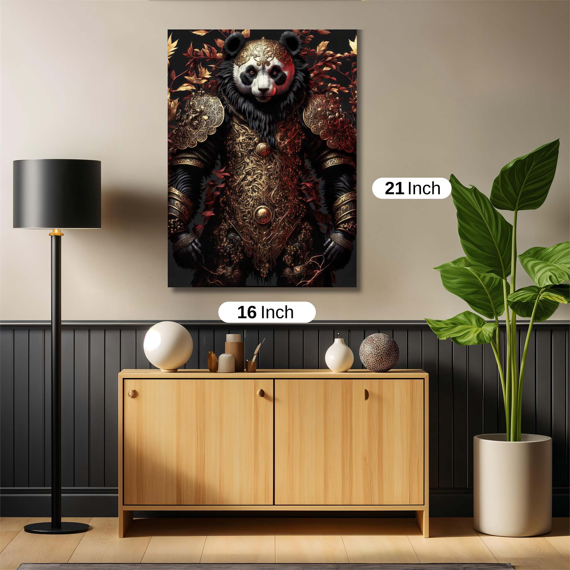Panda Warrior Safe Wall Magnetic / M