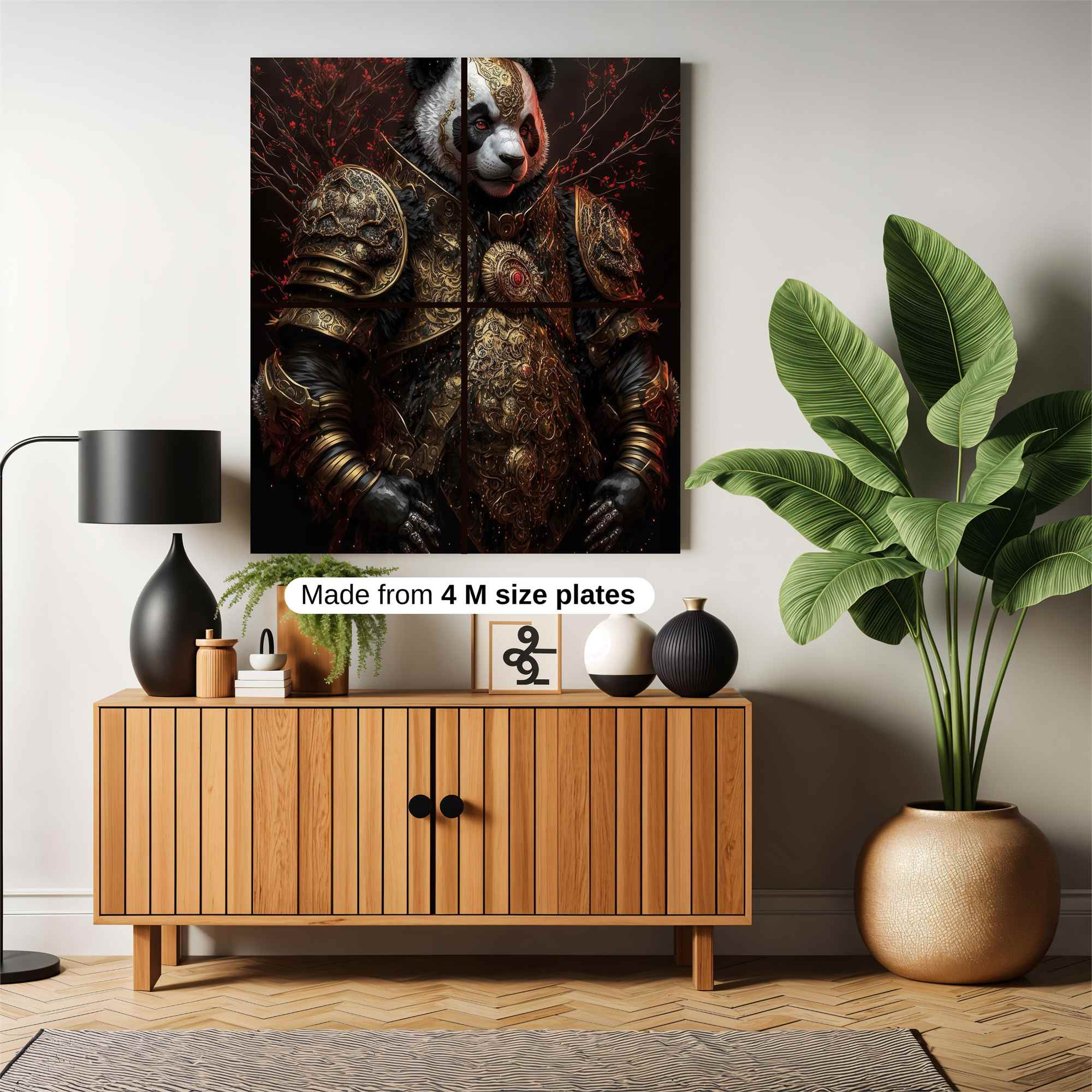 Panda Warrior Safe Wall Magnetic / M