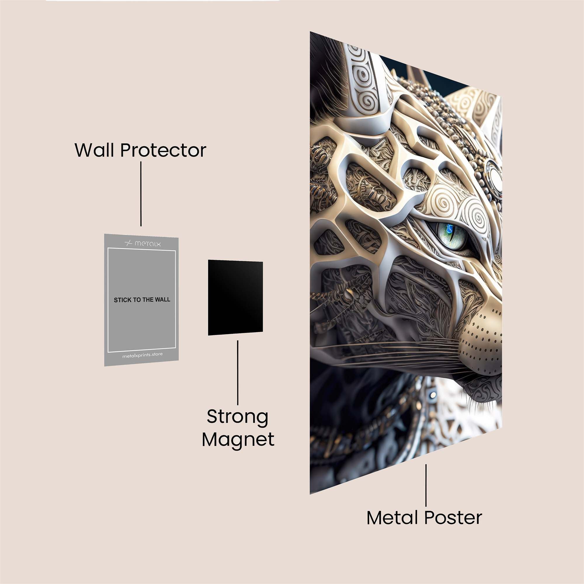 Ornate Majesty Safe Wall Magnetic / M