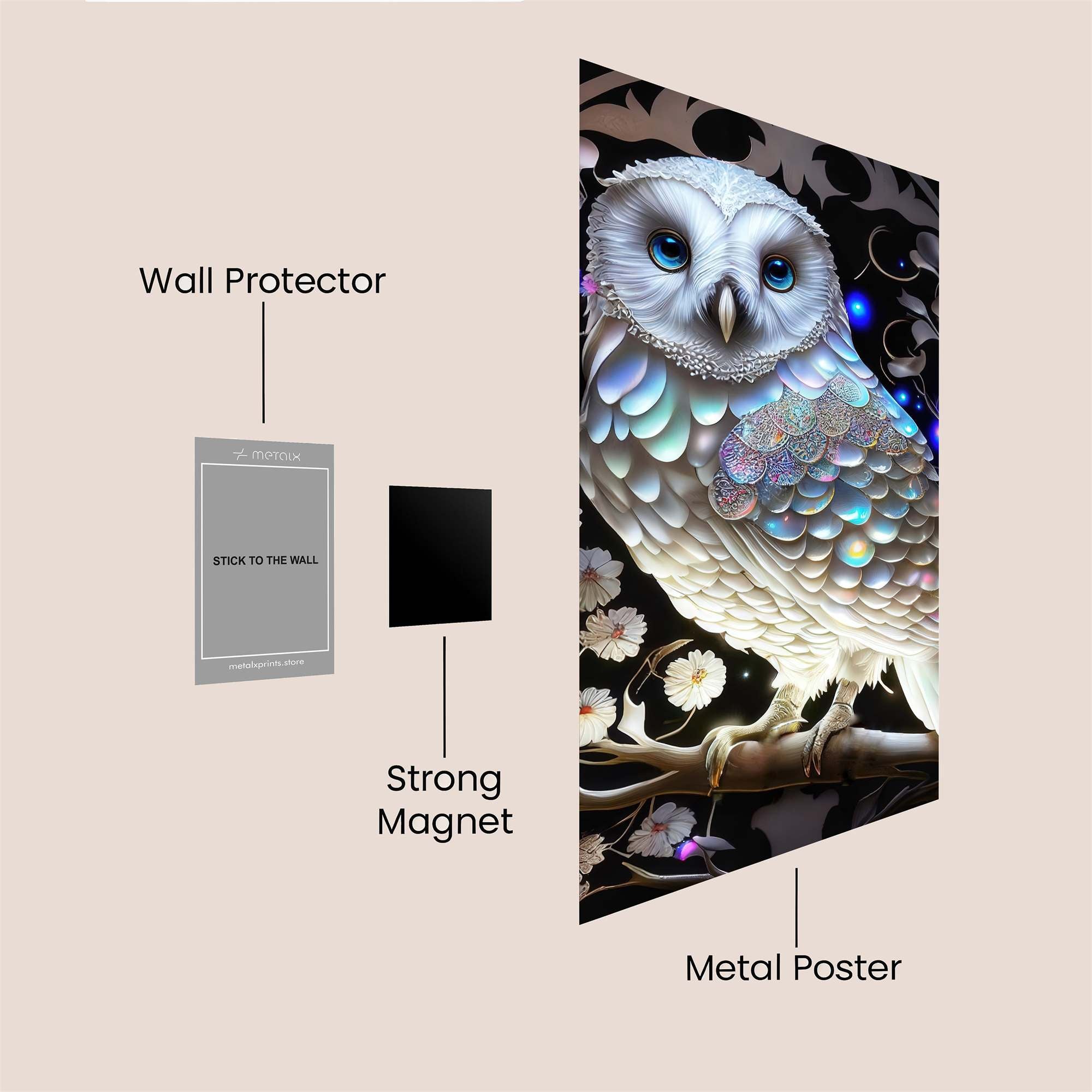 Owl Enchantment Safe Wall Magnetic / M