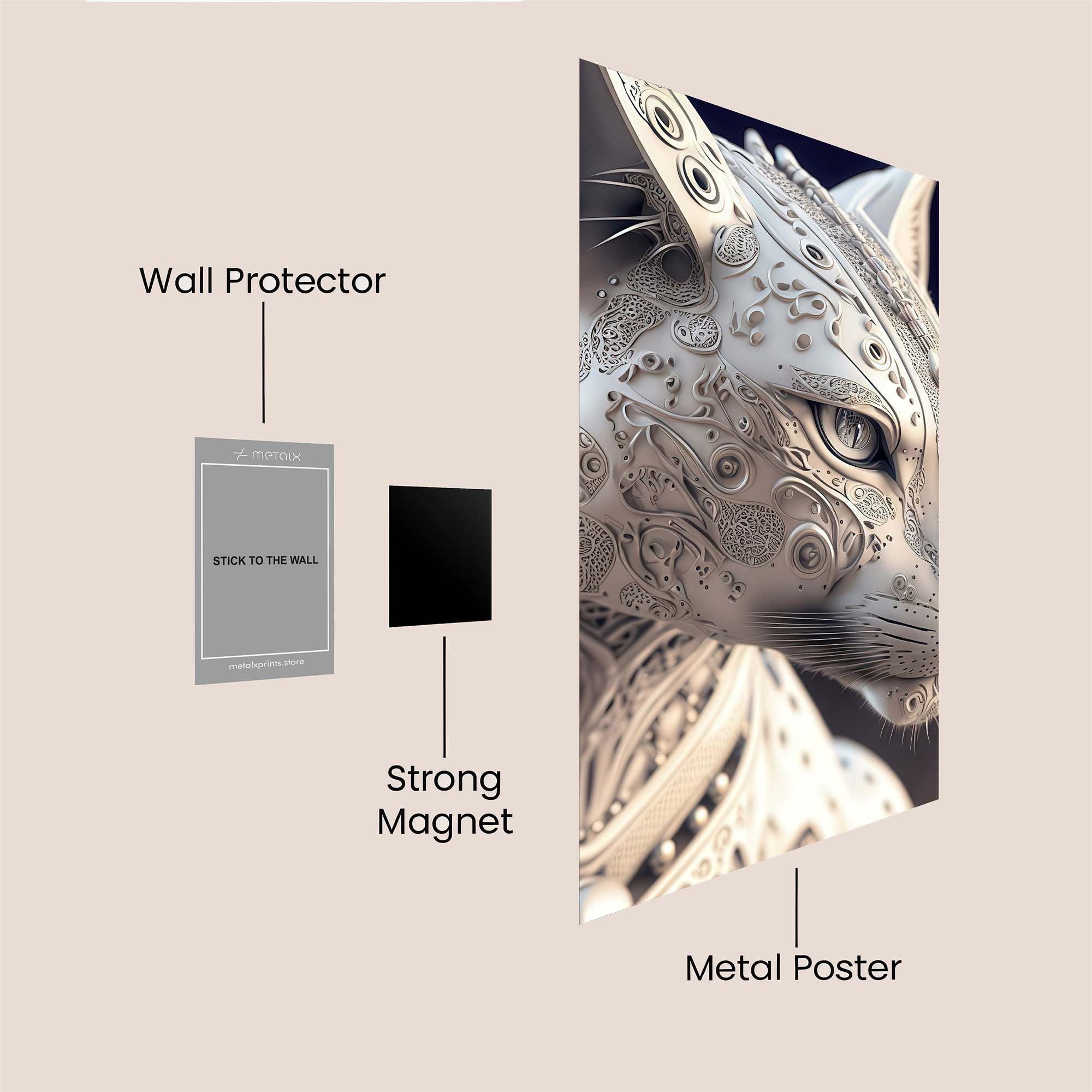 Leopard Regal Safe Wall Magnetic / M