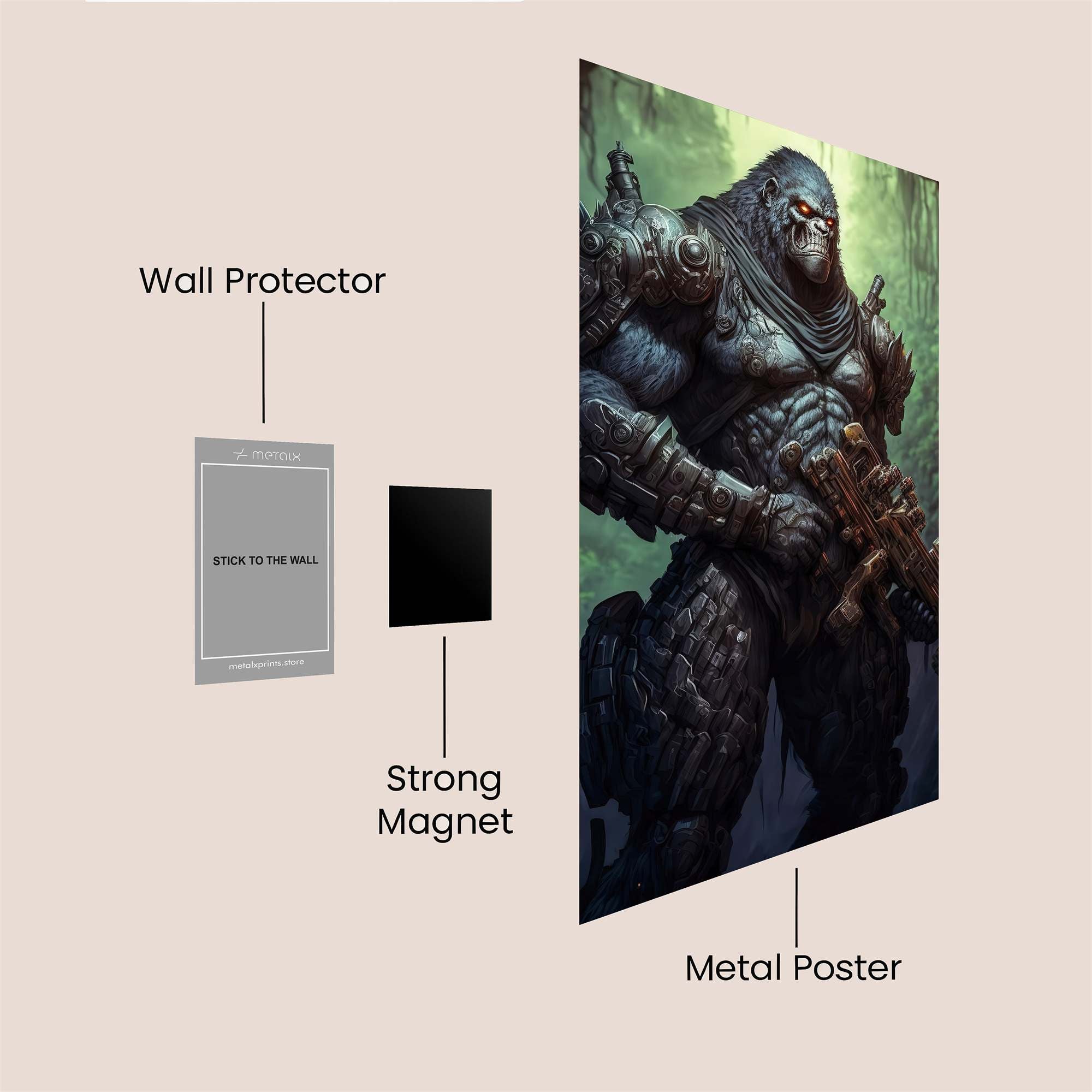 Gorilla Sentinel Safe Wall Magnetic / M