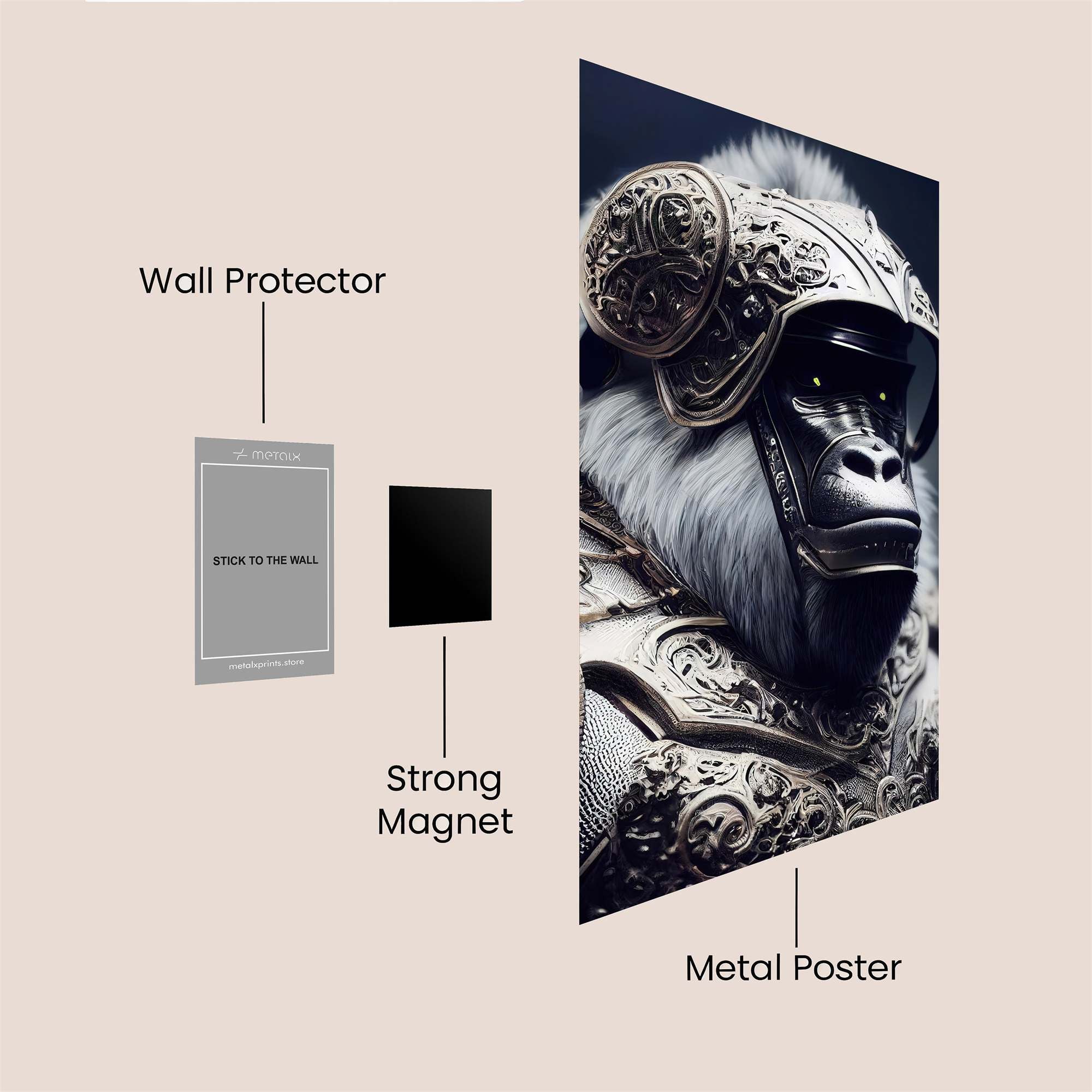 Gorilla Regal Safe Wall Magnetic / M