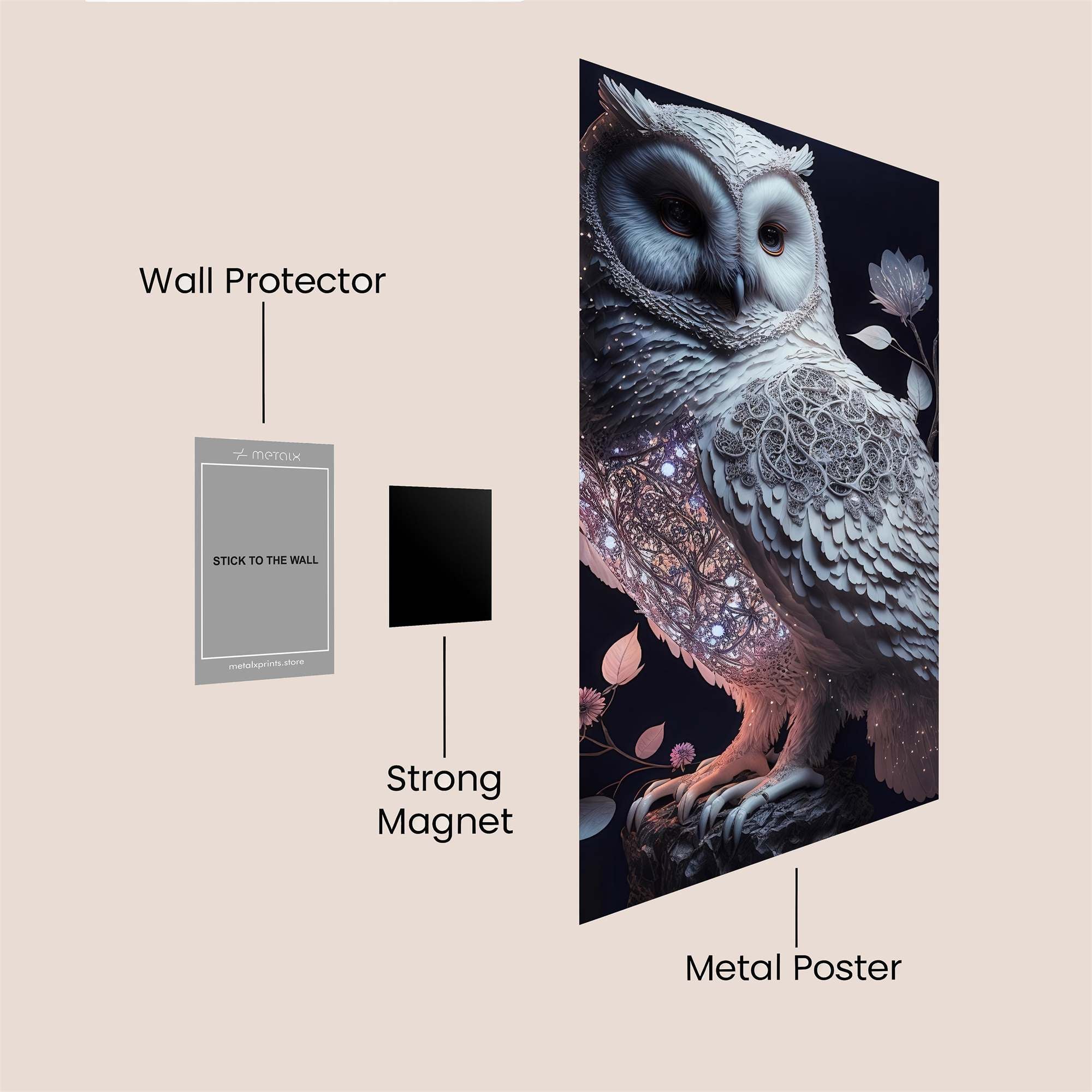 Stellar Owl Safe Wall Magnetic / M