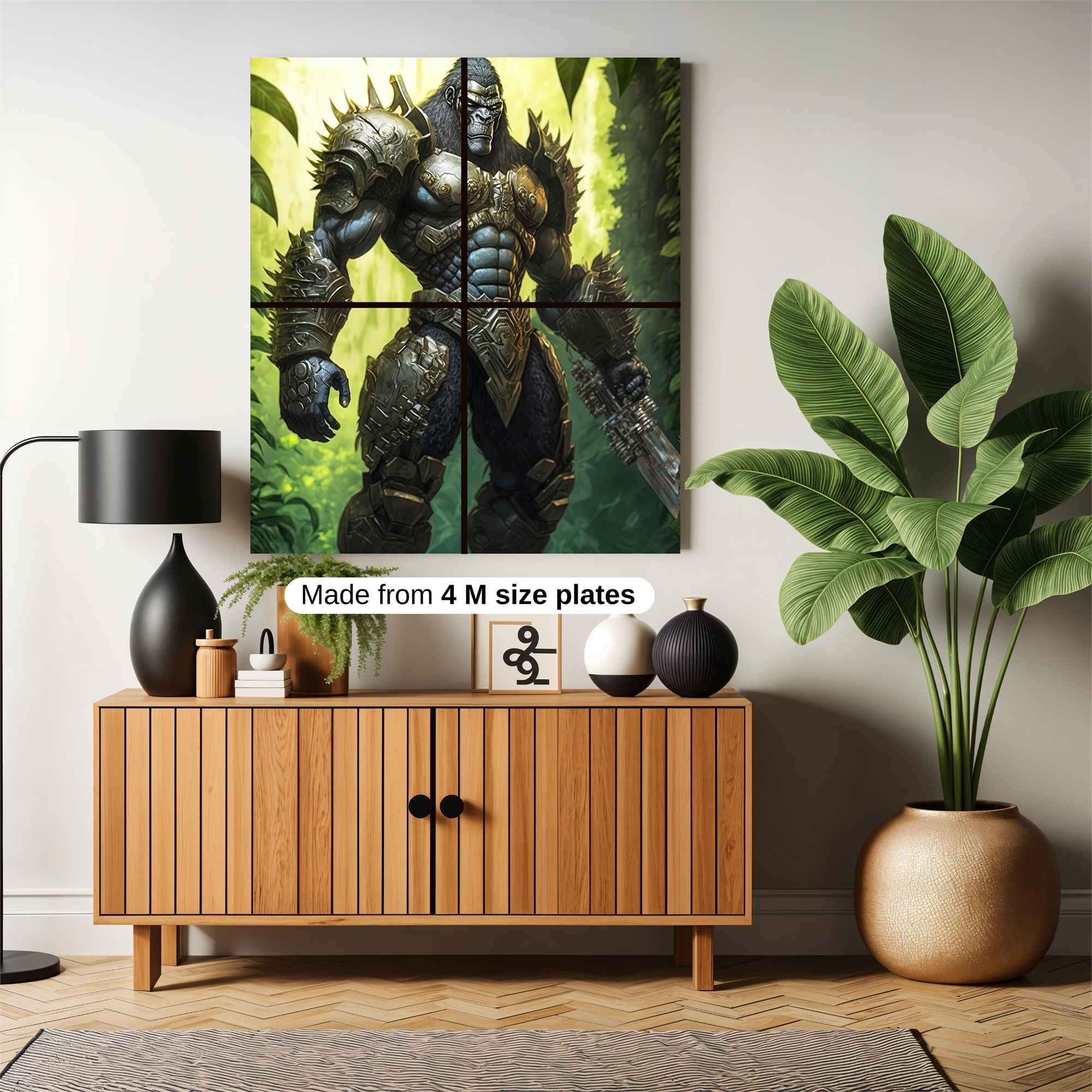 Gorilla Warrior Safe Wall Magnetic / M