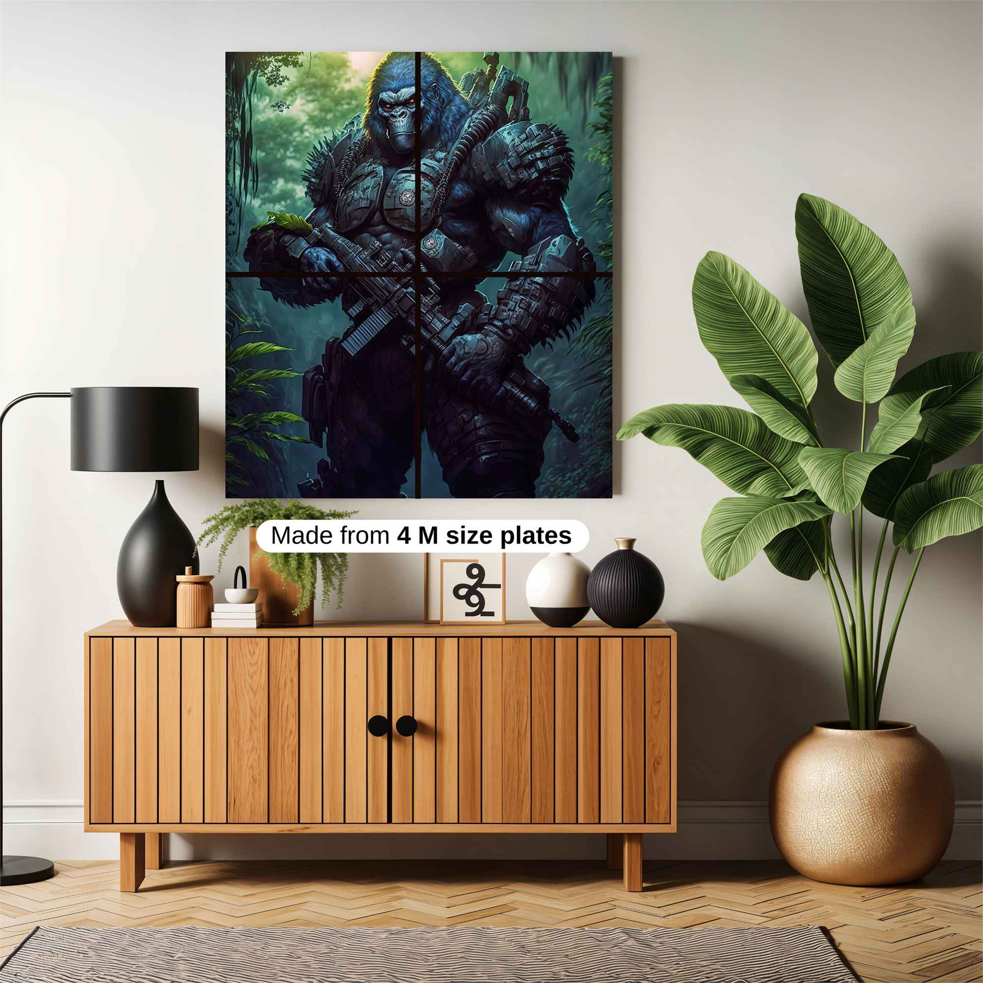 Gorilla Warrior Safe Wall Magnetic / M