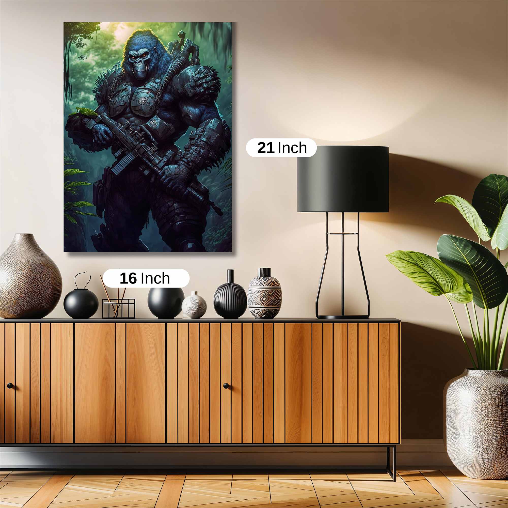 Gorilla Warrior Safe Wall Magnetic / M