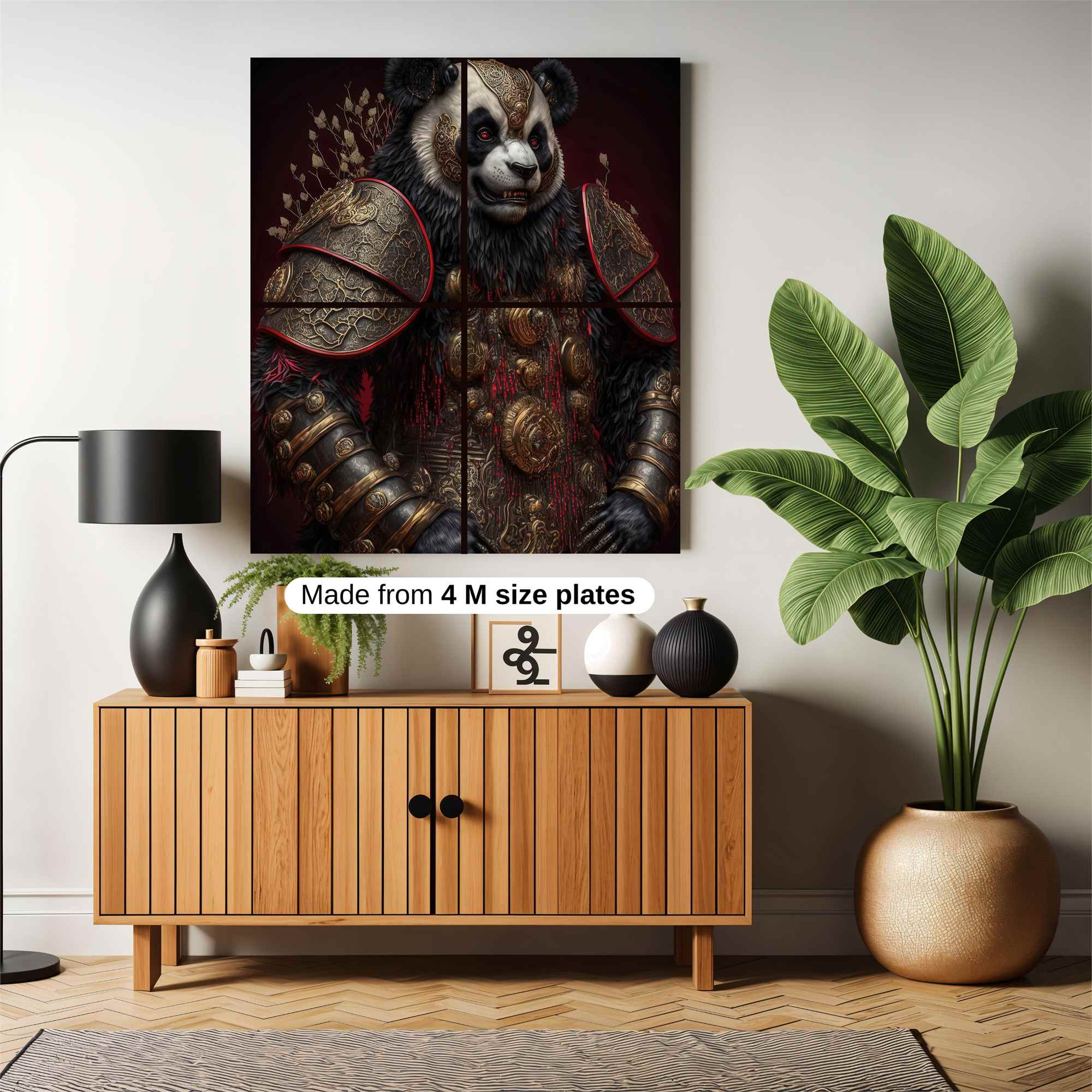 Panda Warrior Safe Wall Magnetic / M