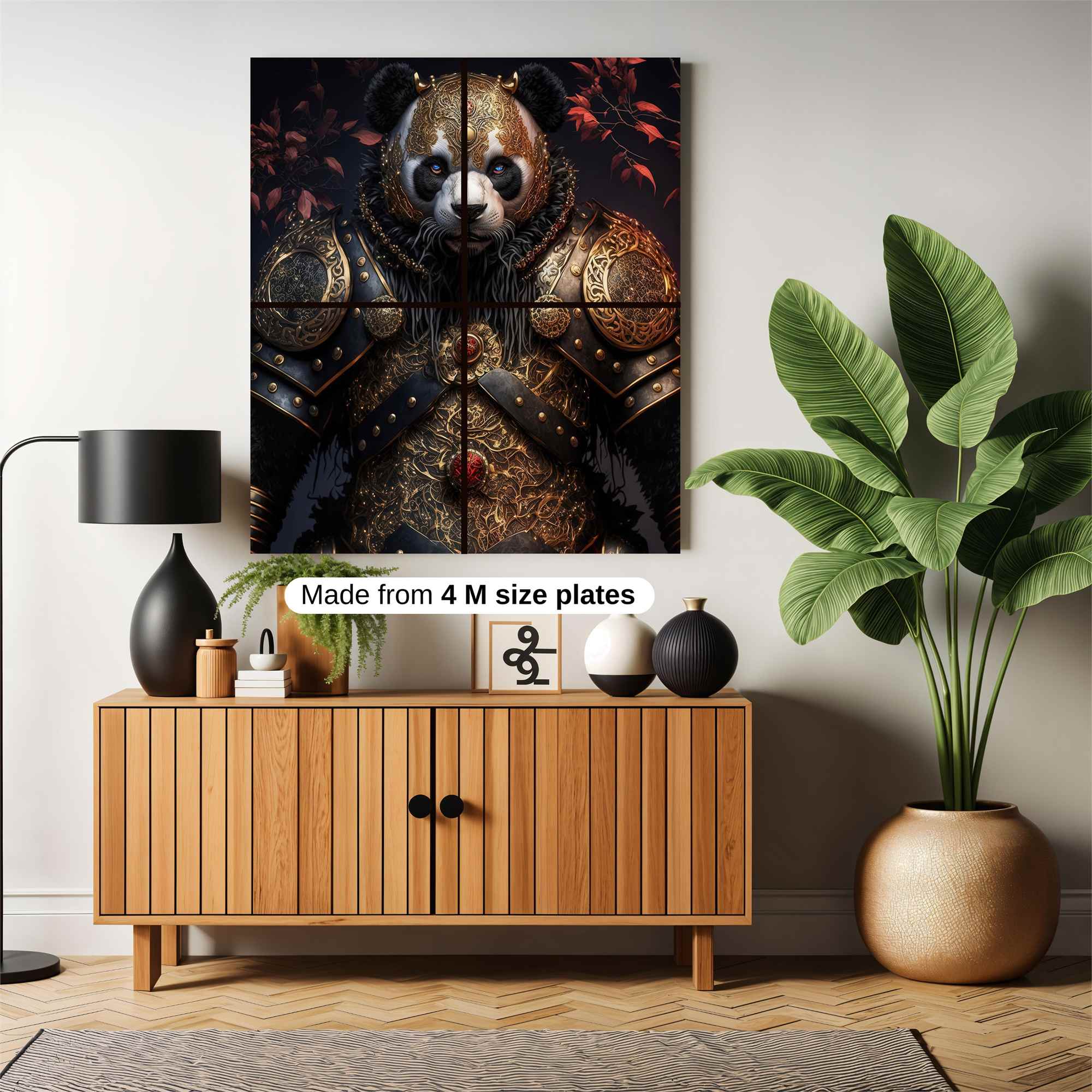 Panda Warrior Safe Wall Magnetic / M