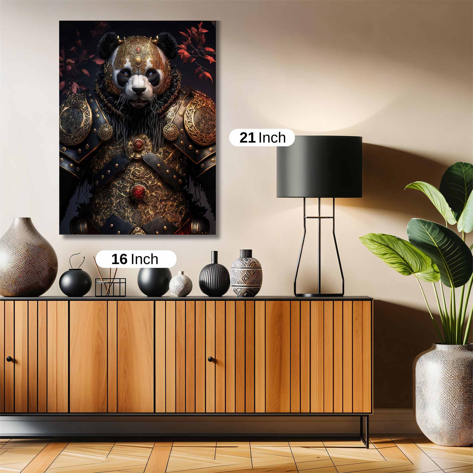 Panda Warrior Safe Wall Magnetic / M